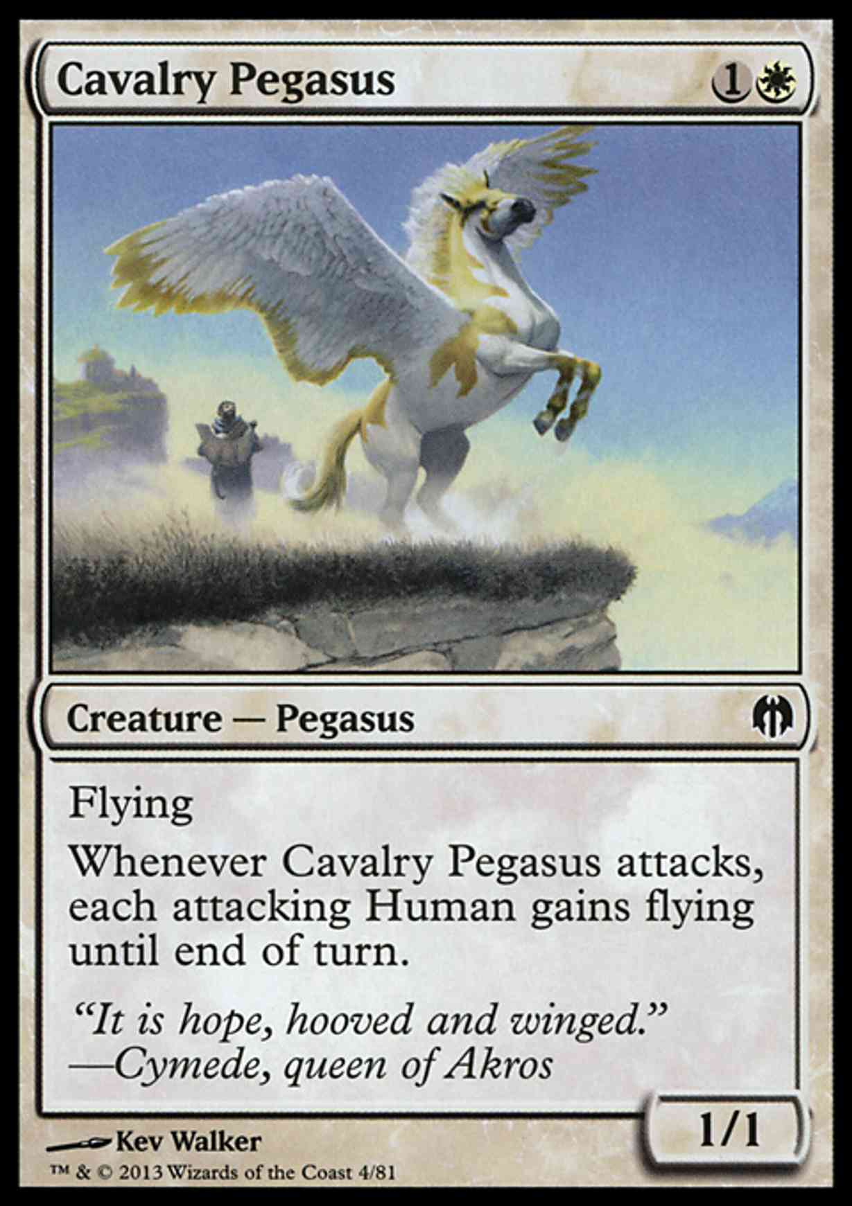 Cavalry Pegasus magic card front