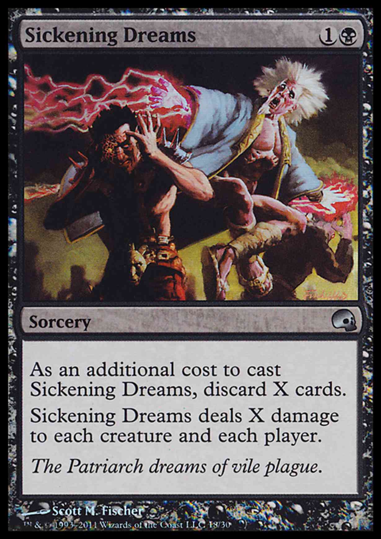 Sickening Dreams magic card front