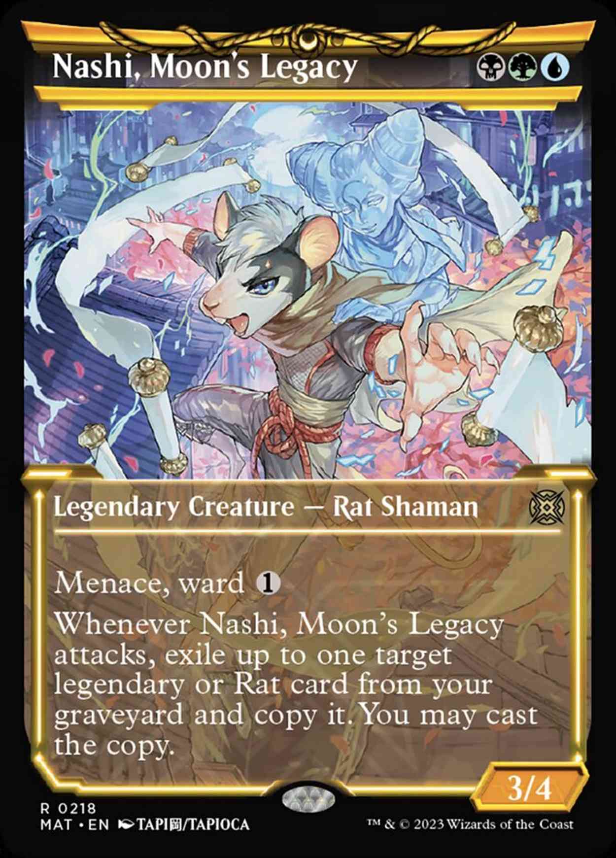 Nashi, Moon's Legacy (Halo Foil) magic card front