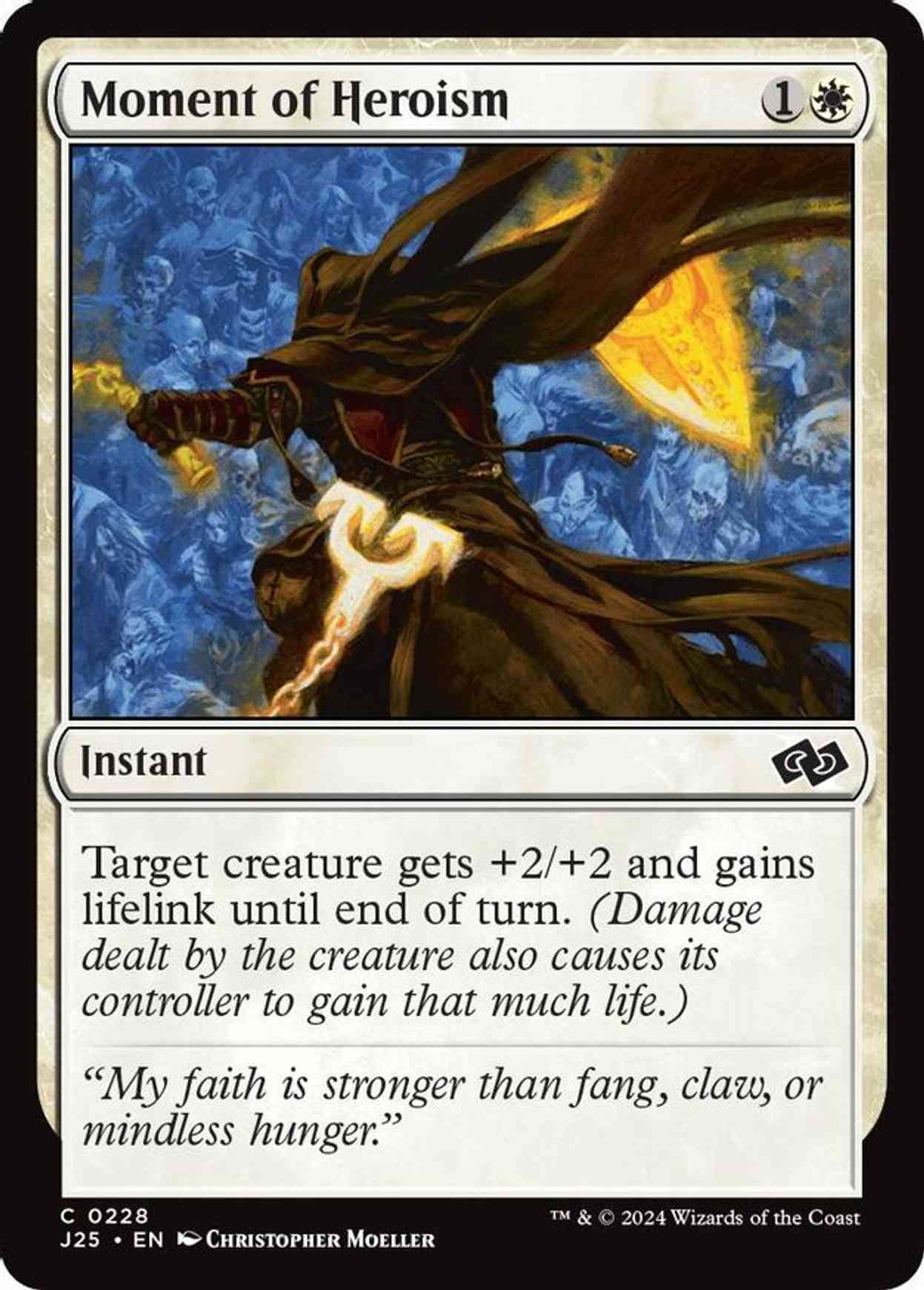 Moment of Heroism magic card front