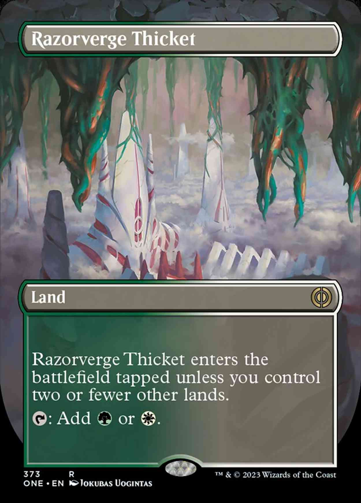 Razorverge Thicket (Borderless) magic card front