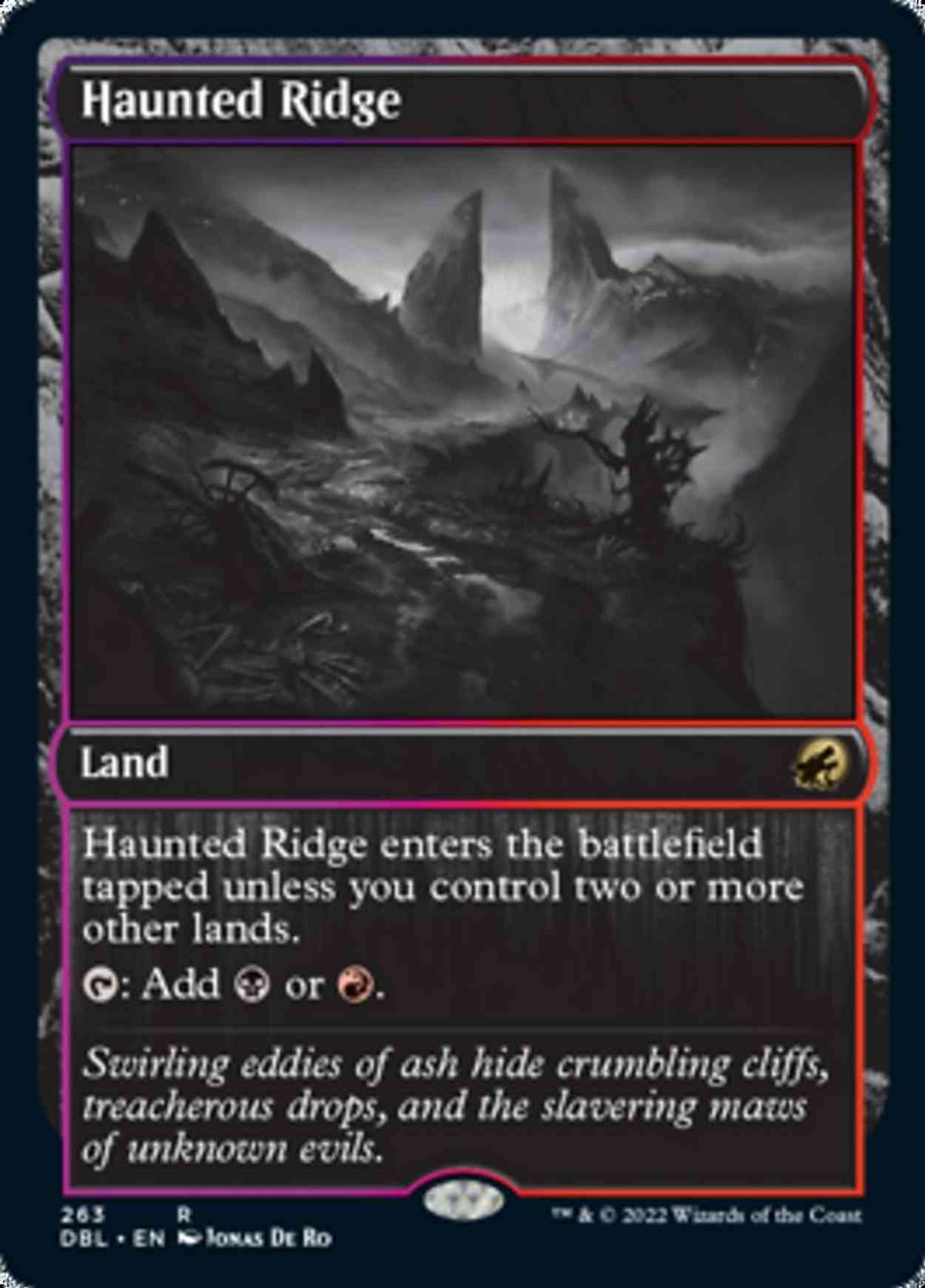 Haunted Ridge magic card front