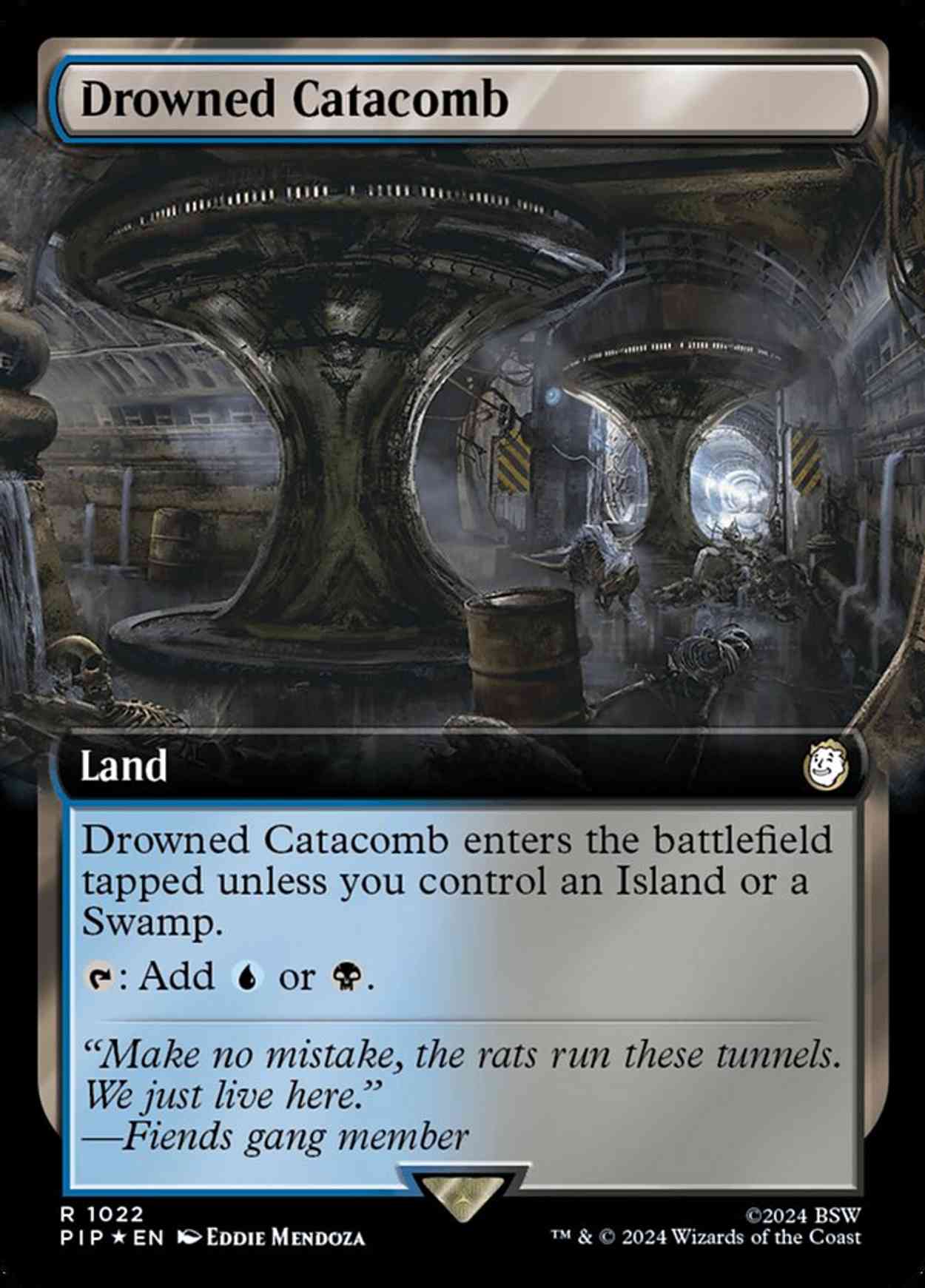 Drowned Catacomb (Extended Art) (Surge Foil) magic card front