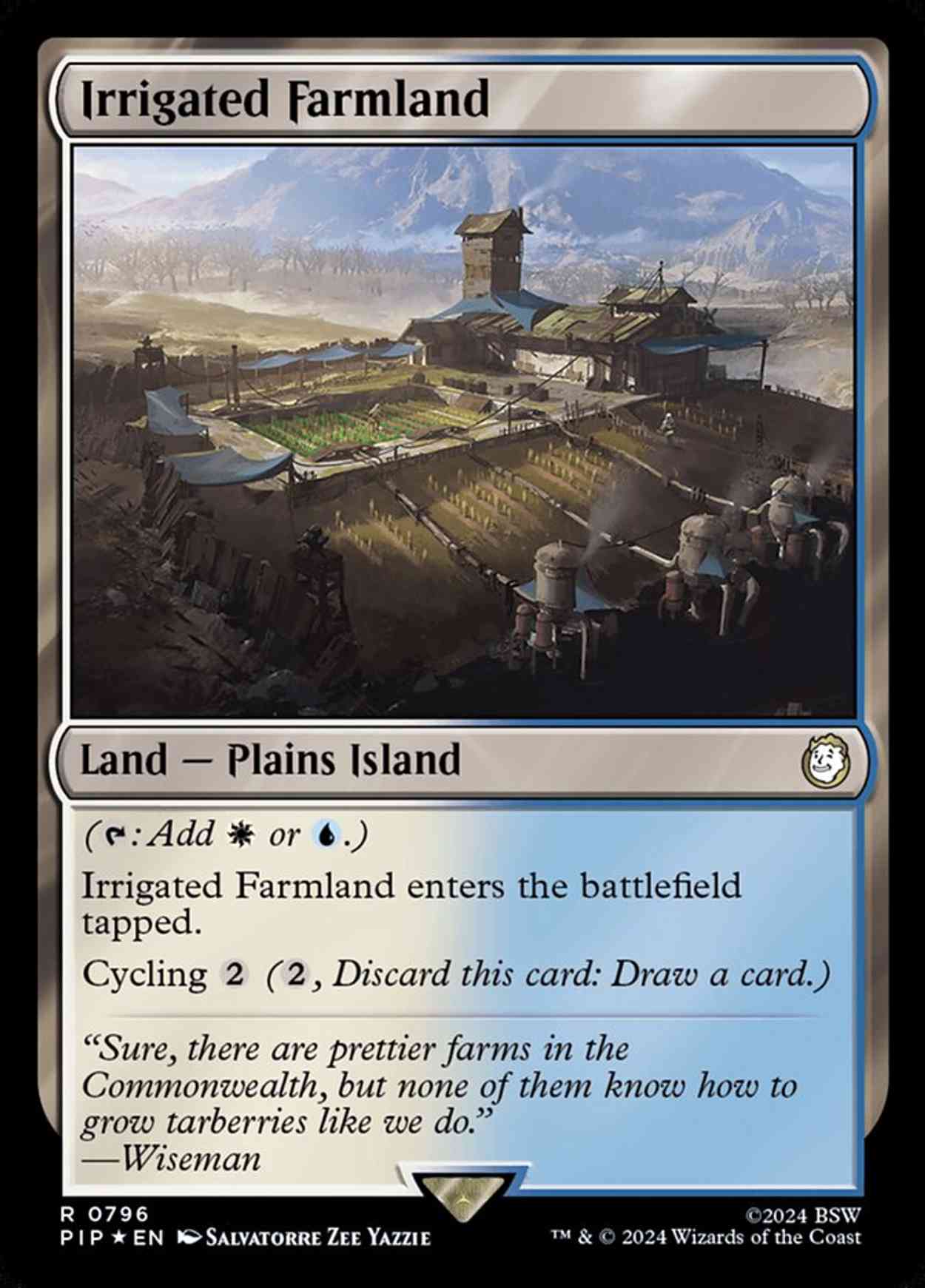 Irrigated Farmland (Surge Foil) magic card front