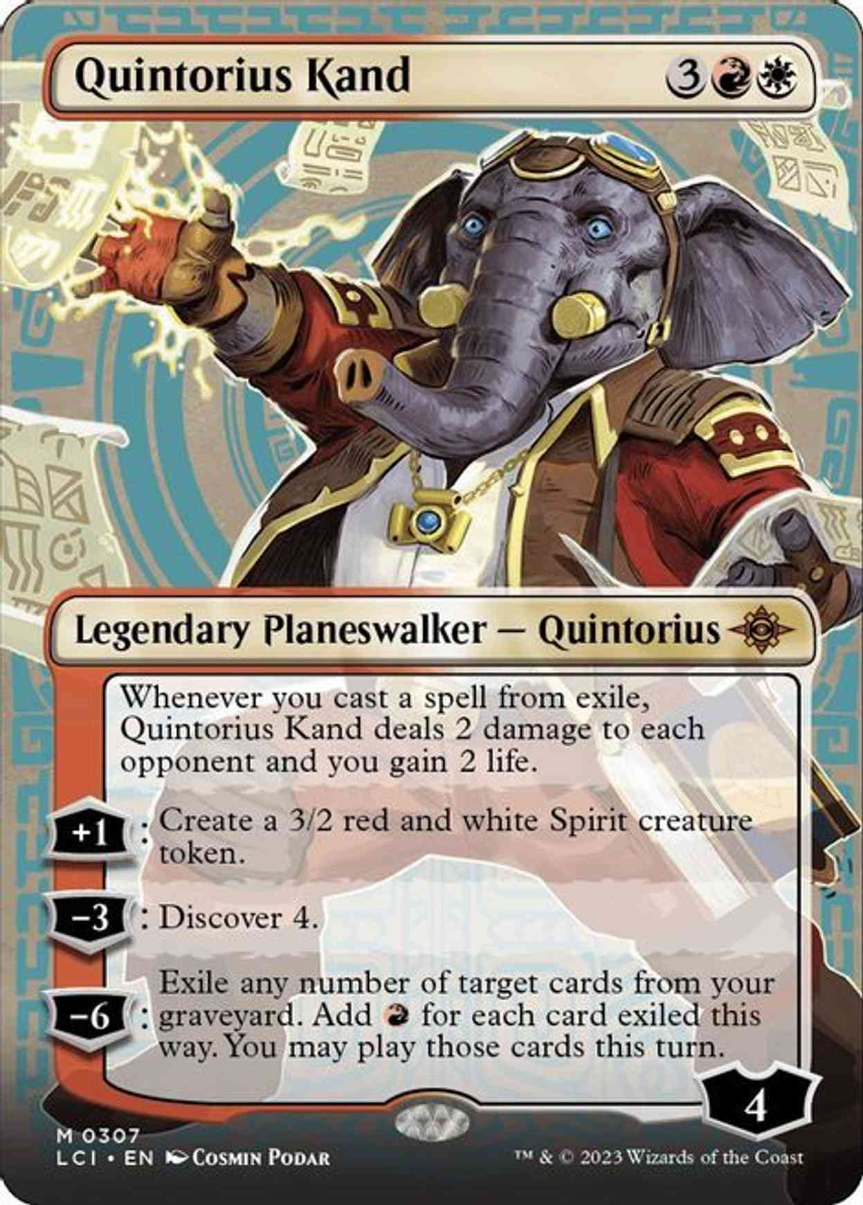 Quintorius Kand (0307) (Borderless) magic card front