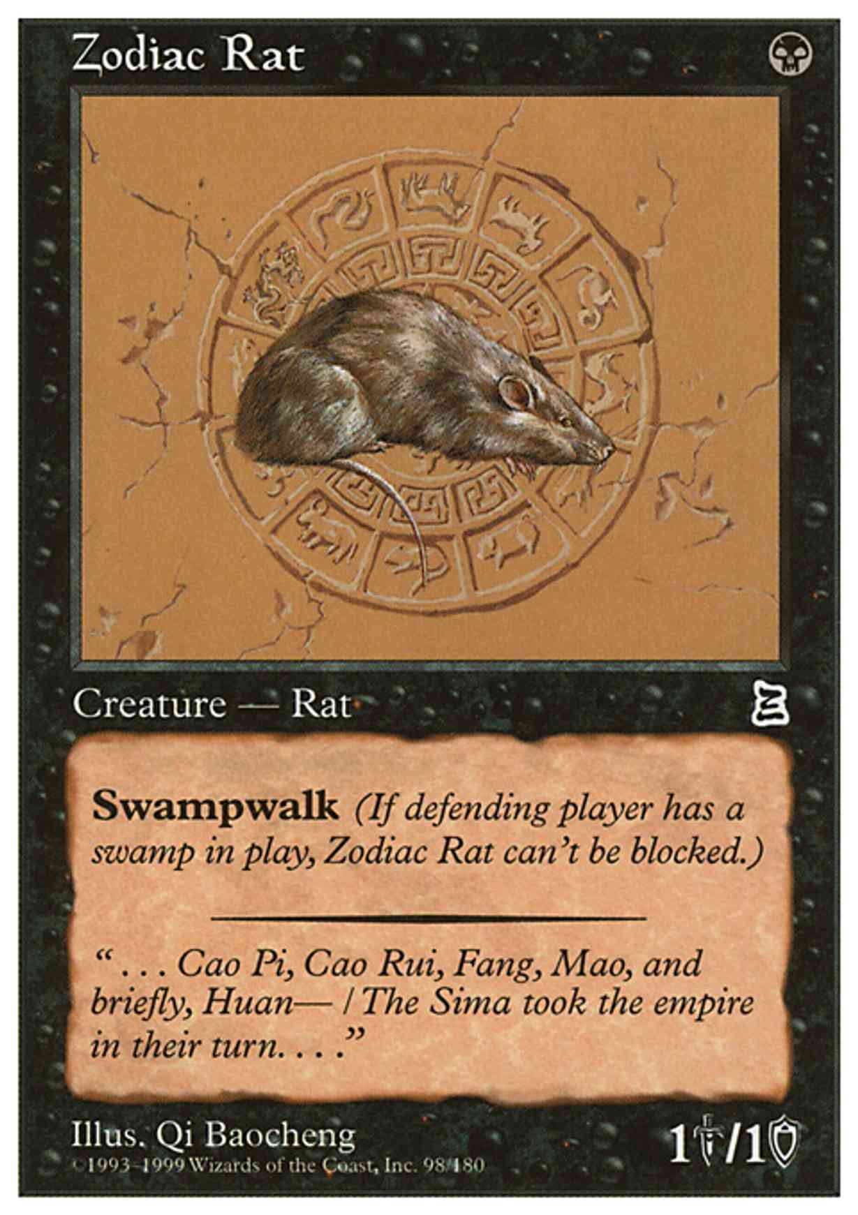 Zodiac Rat magic card front