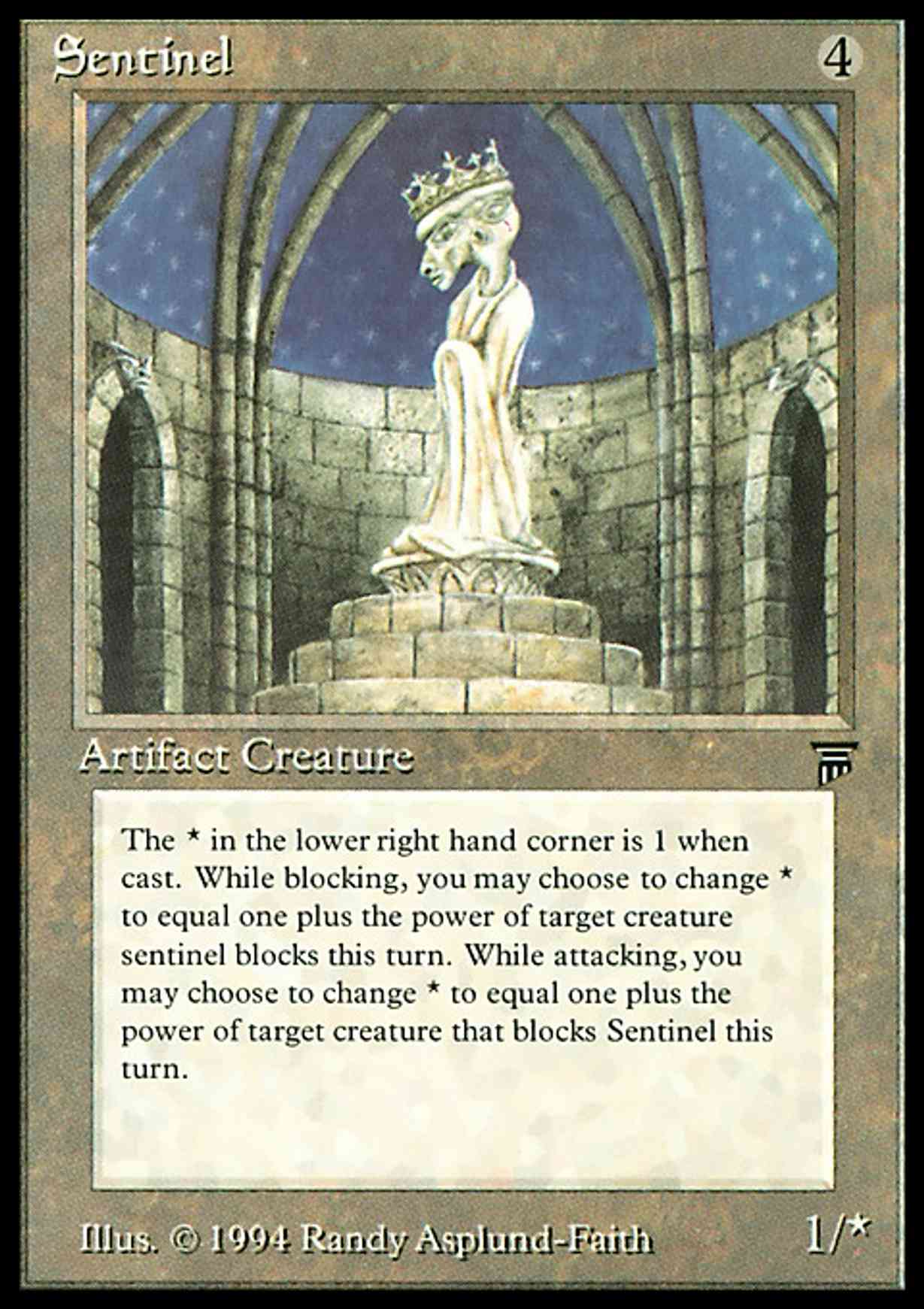 Sentinel magic card front