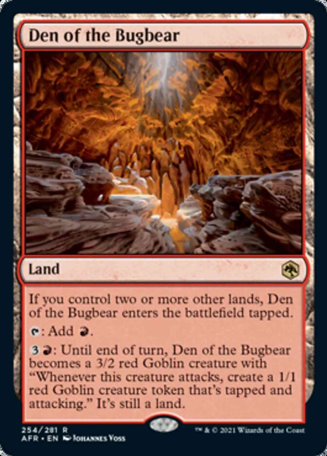 Den of the Bugbear magic card front