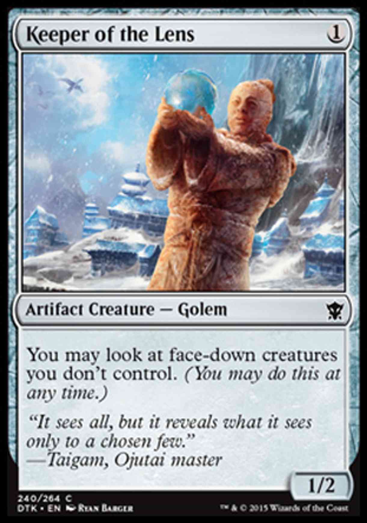 Keeper of the Lens magic card front