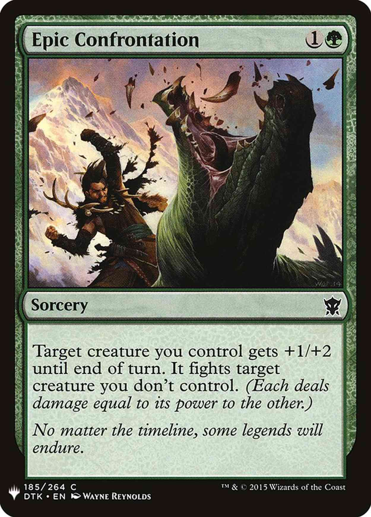 Epic Confrontation magic card front