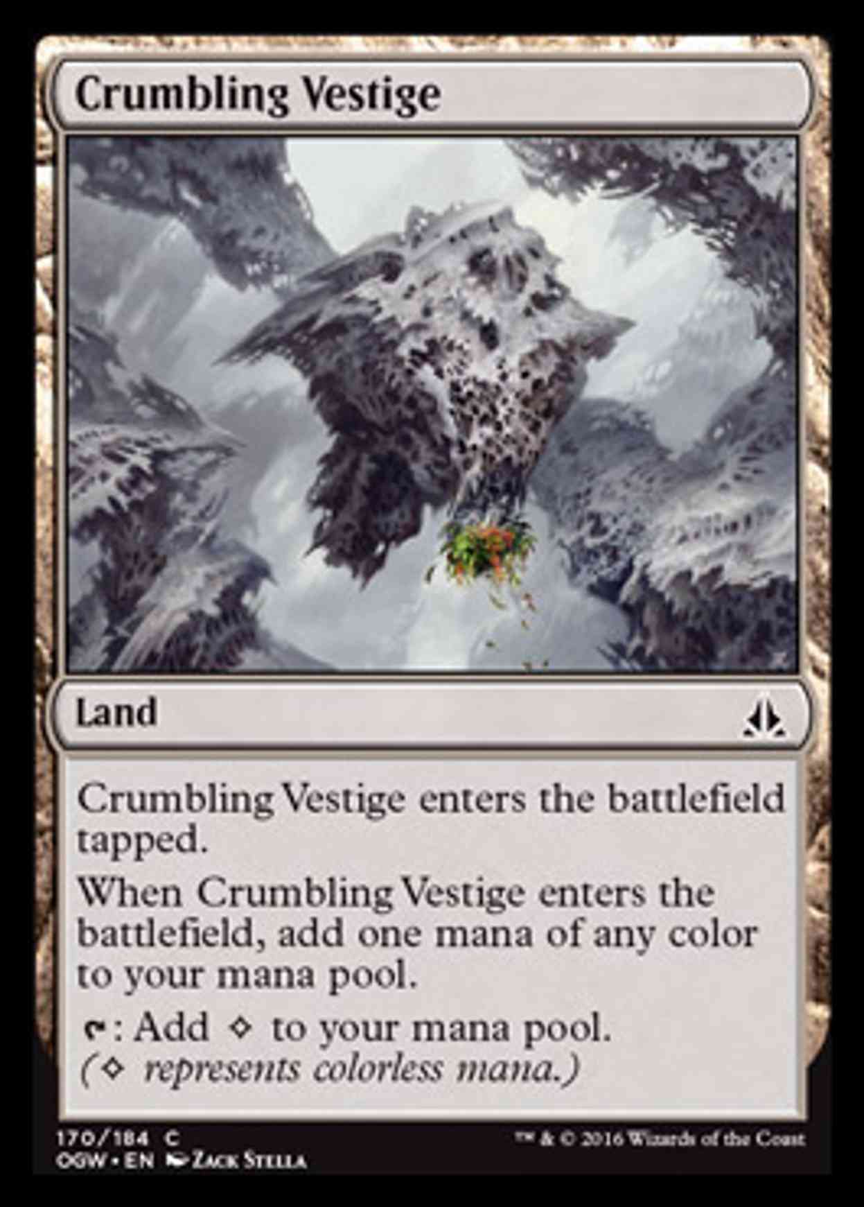Crumbling Vestige magic card front