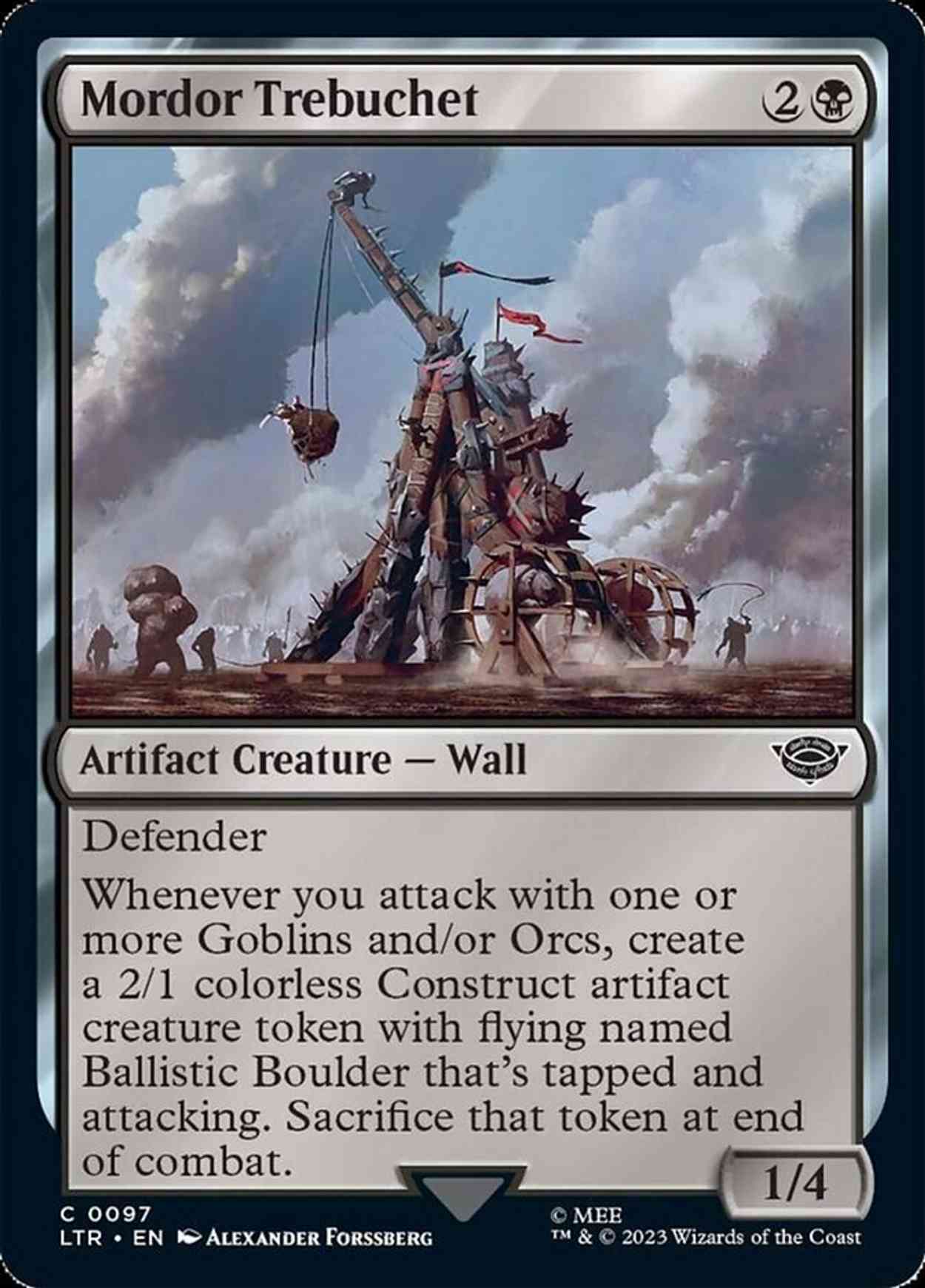 Mordor Trebuchet magic card front