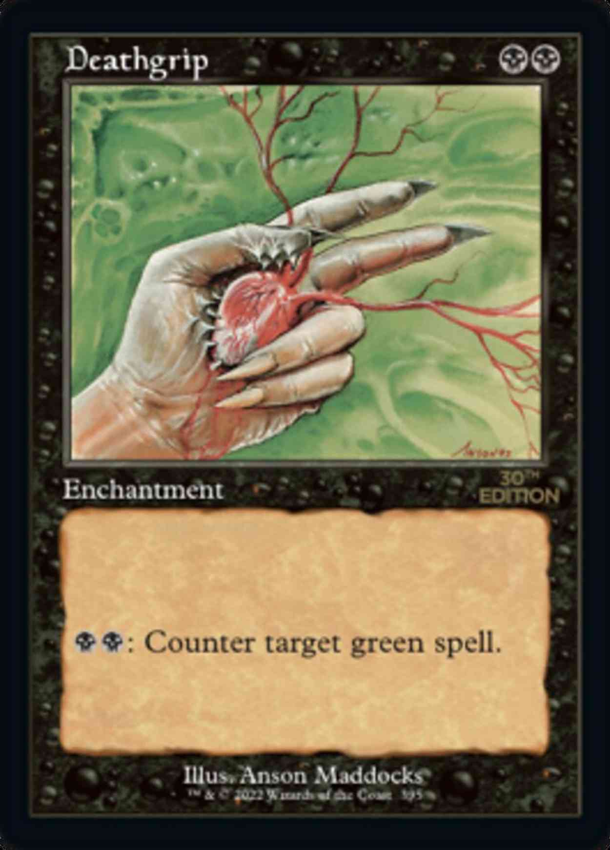 Deathgrip (Retro Frame) magic card front