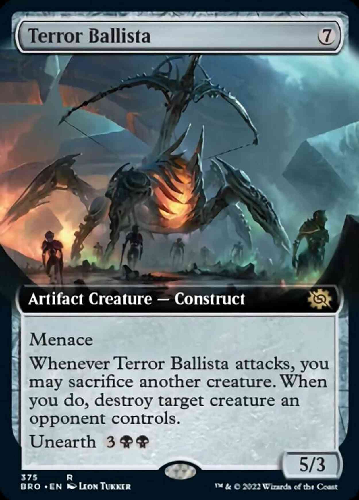Terror Ballista (Extended Art) magic card front