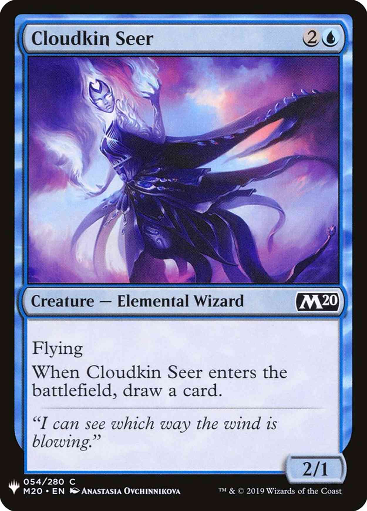 Cloudkin Seer magic card front