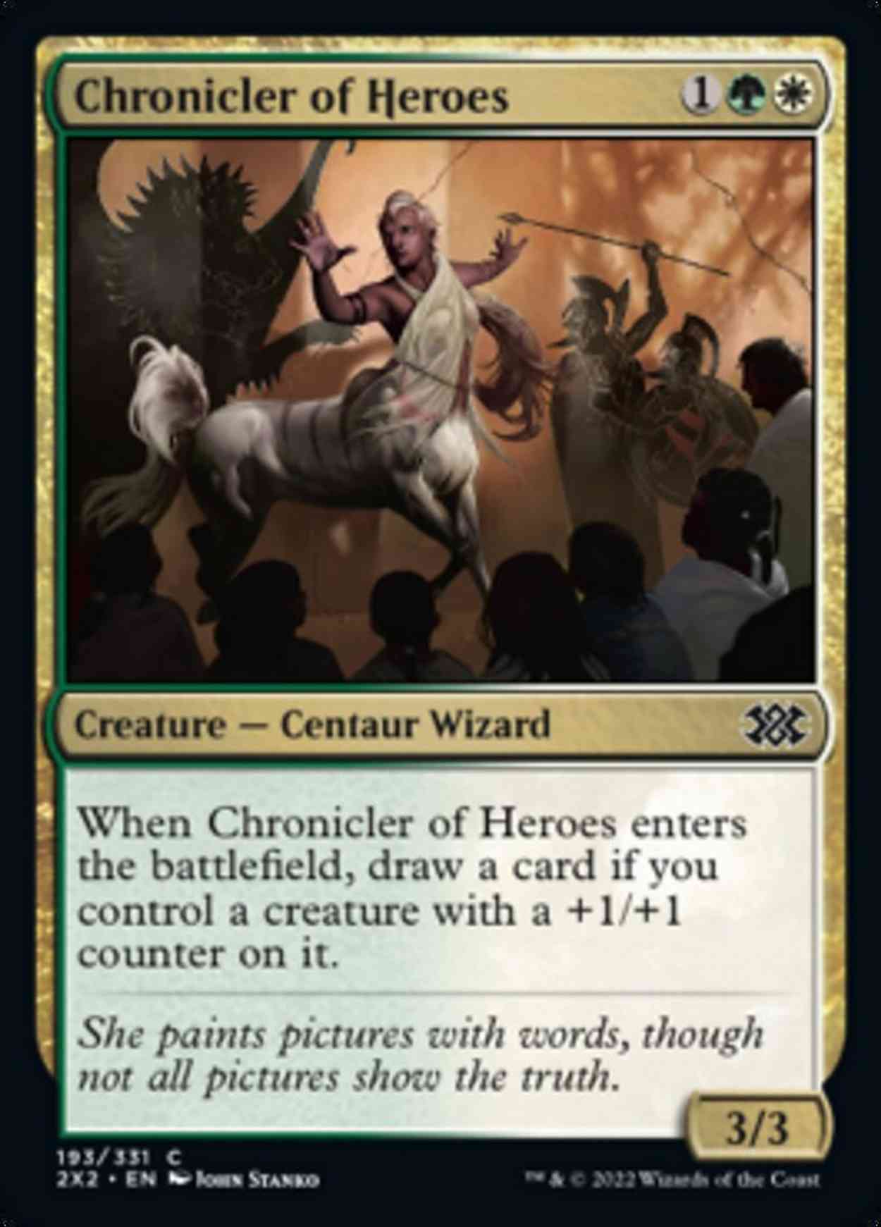 Chronicler of Heroes magic card front