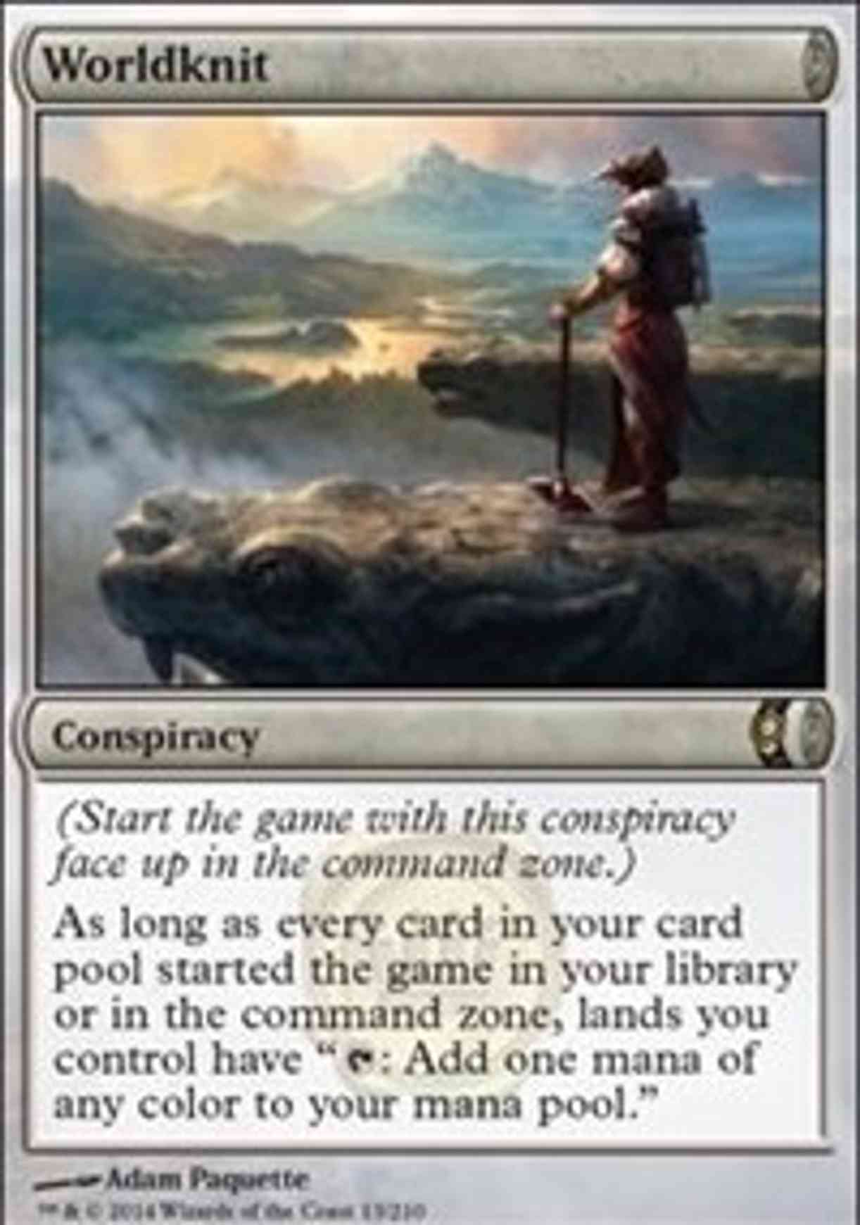 Worldknit magic card front