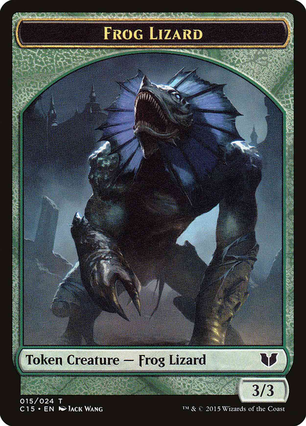 Frog Lizard // Germ Double-Sided Token magic card front