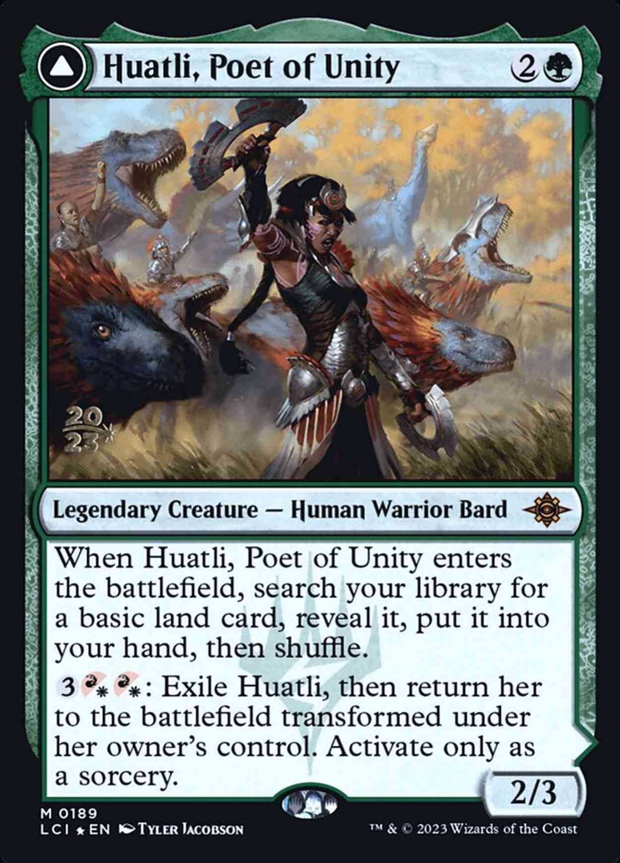 Huatli, Poet of Unity magic card front