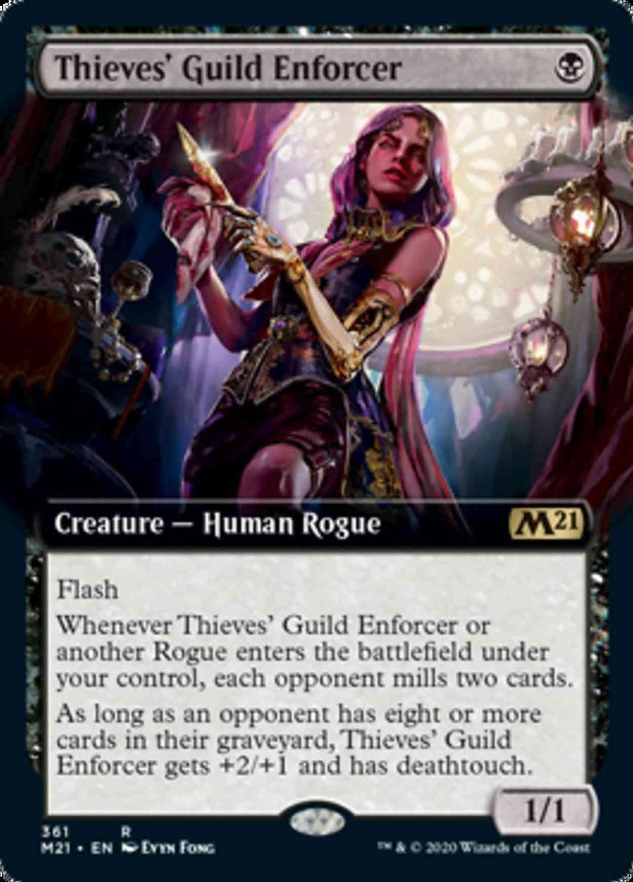 Thieves' Guild Enforcer (Extended Art) magic card front
