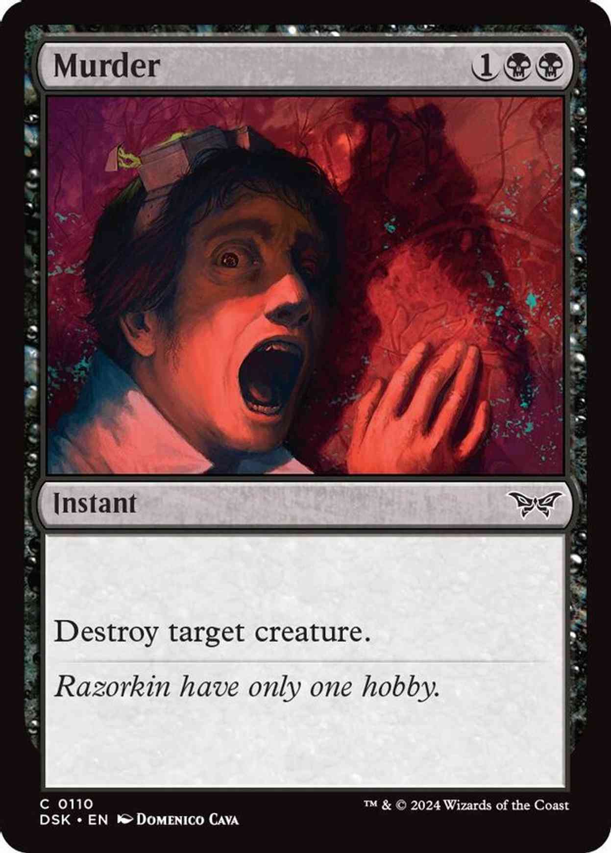 Murder magic card front