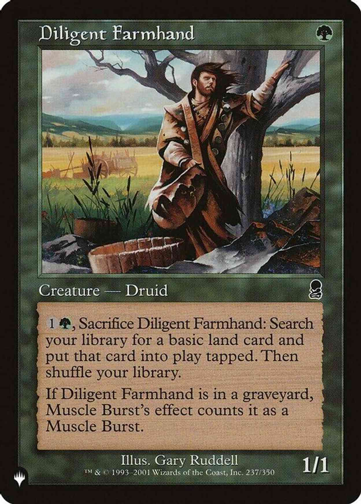Diligent Farmhand magic card front