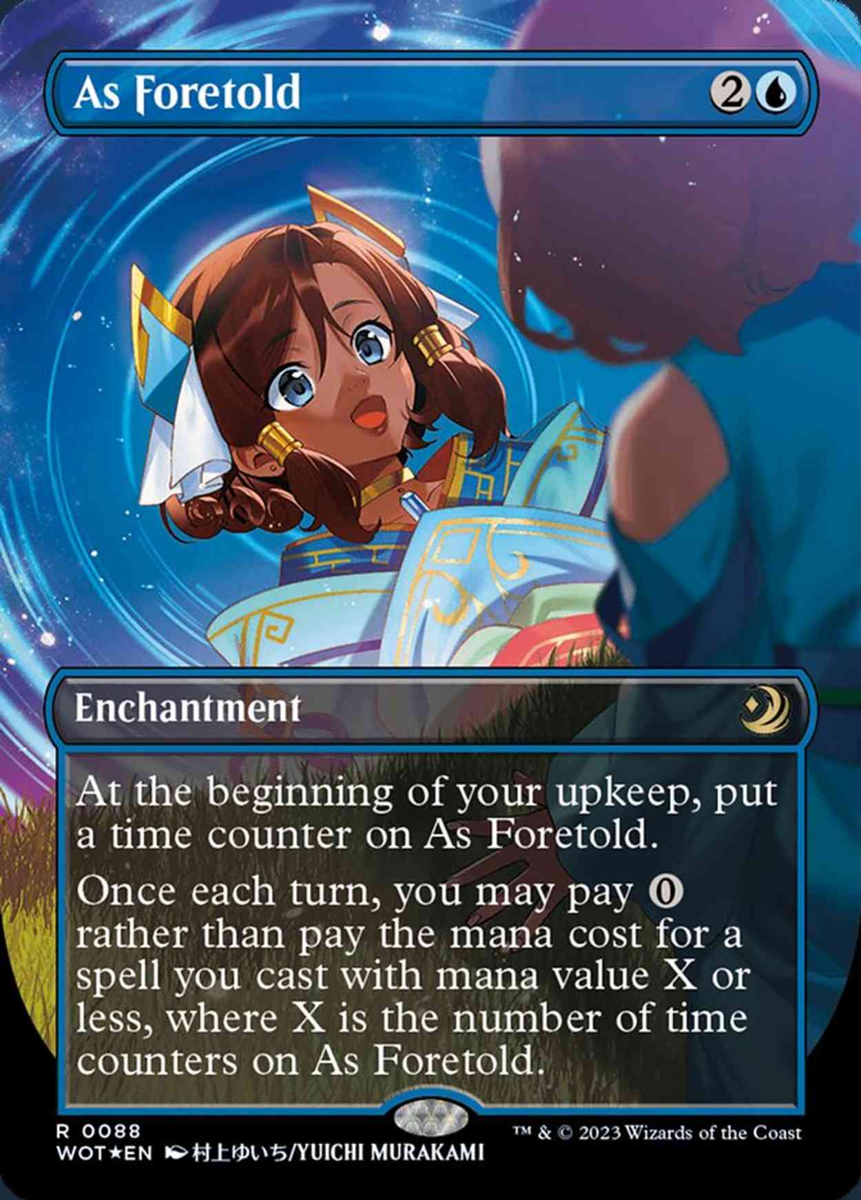 As Foretold (Anime Borderless) (Confetti Foil) magic card front