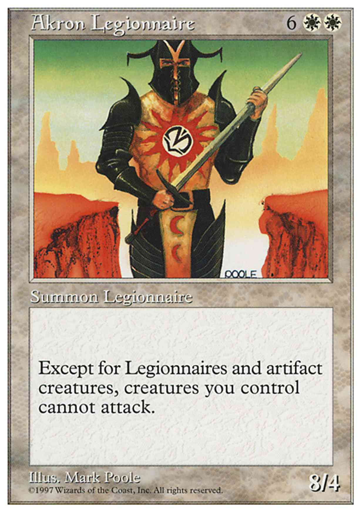 Akron Legionnaire magic card front