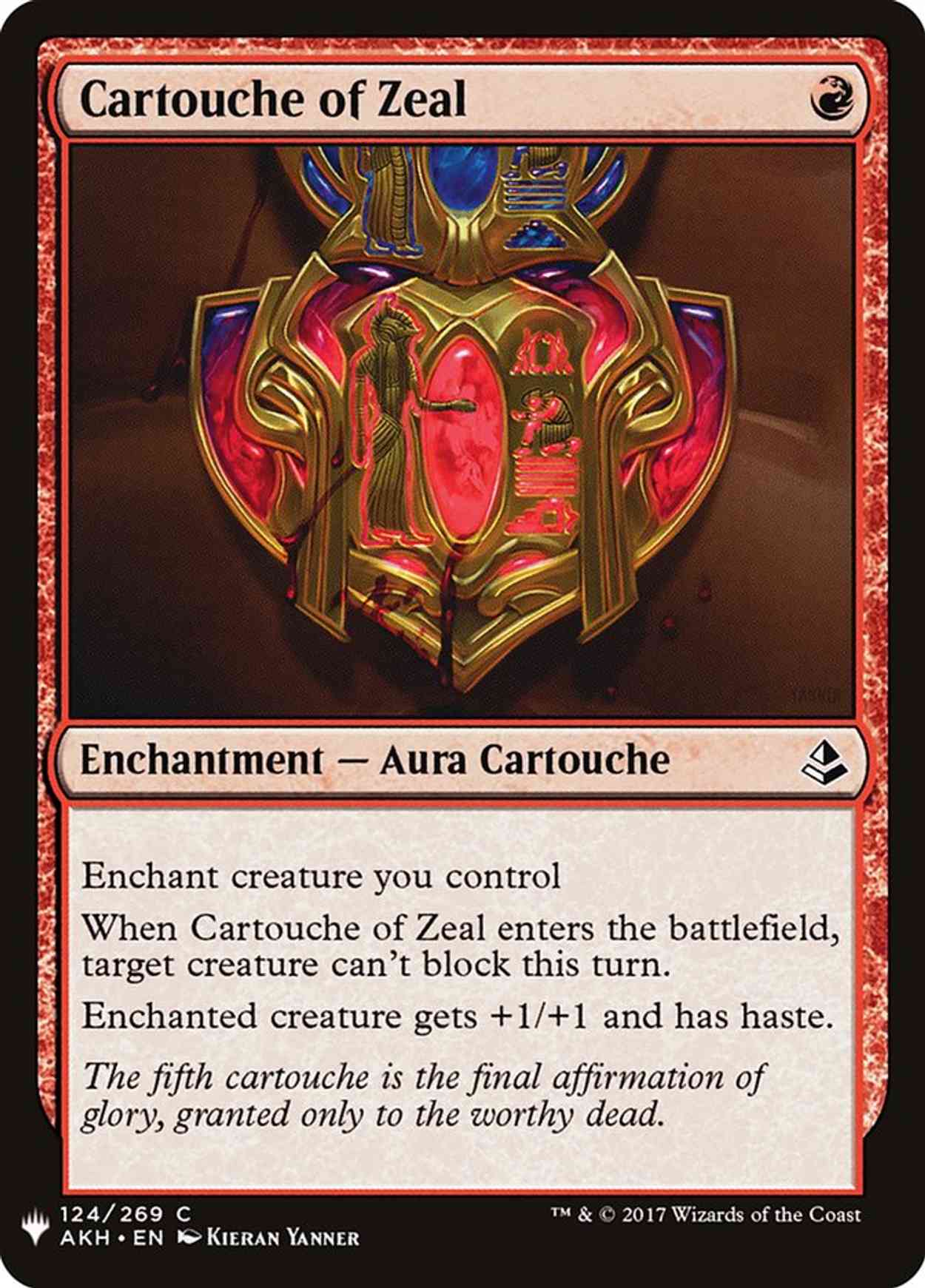 Cartouche of Zeal magic card front