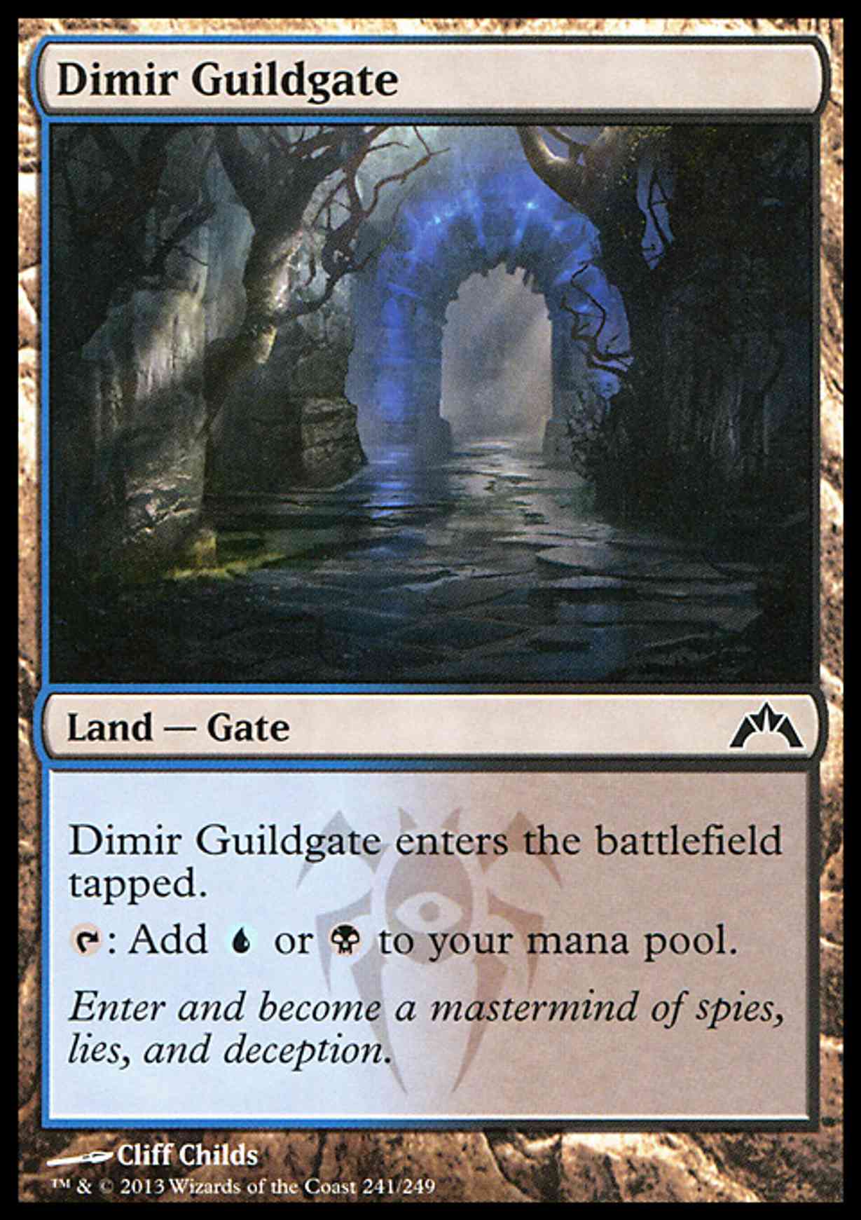 Dimir Guildgate magic card front