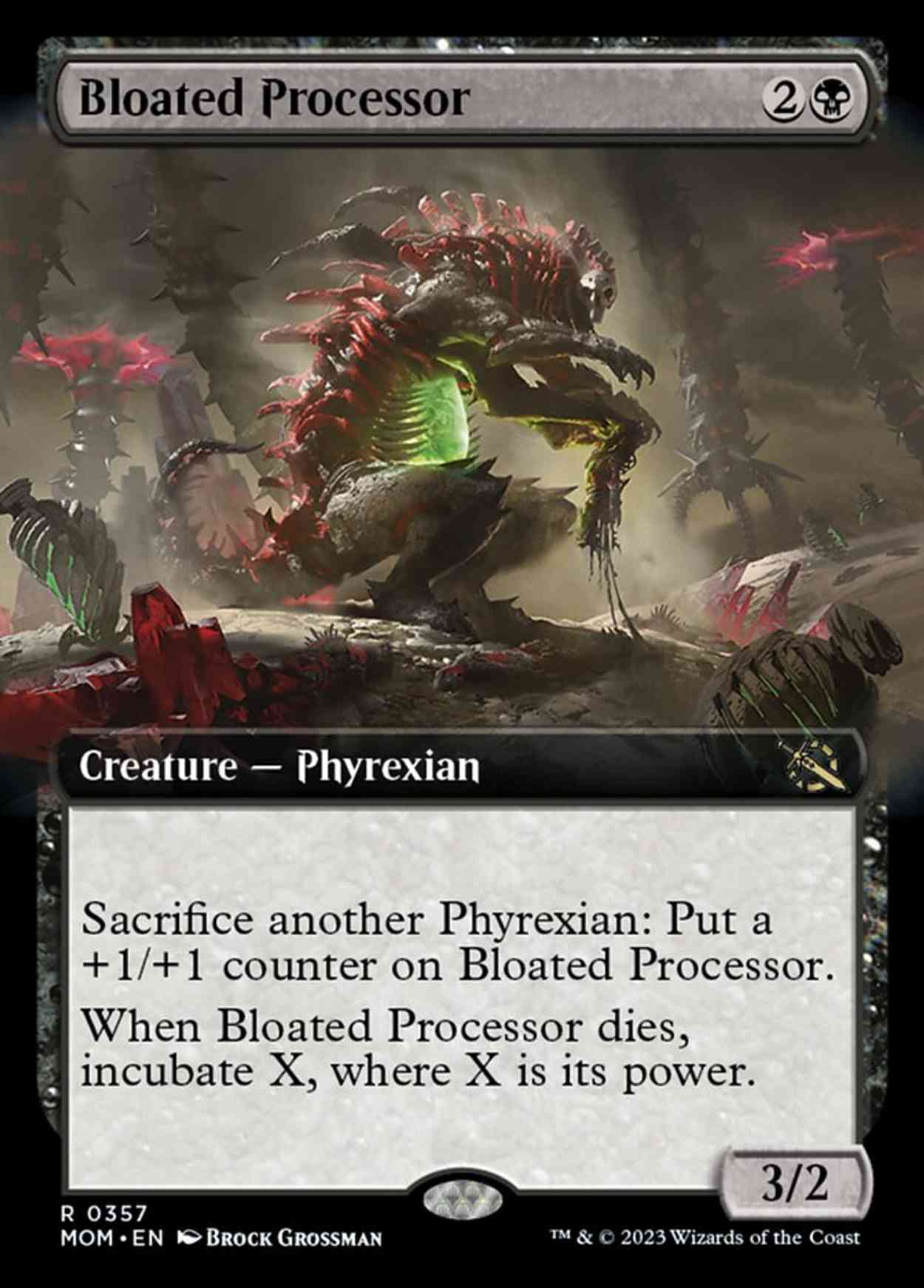 Bloated Processor (Extended Art) magic card front