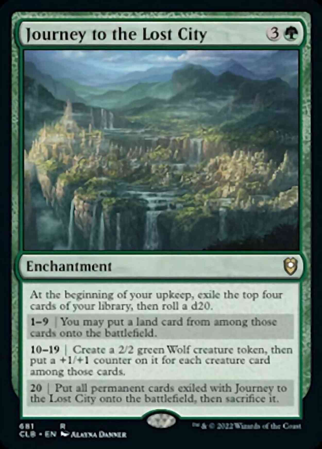 Journey to the Lost City magic card front