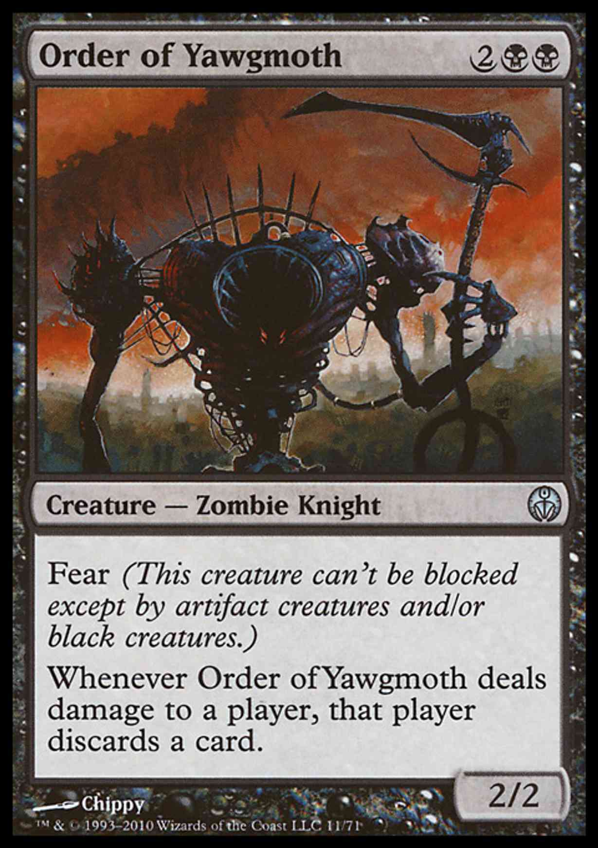 Order of Yawgmoth magic card front