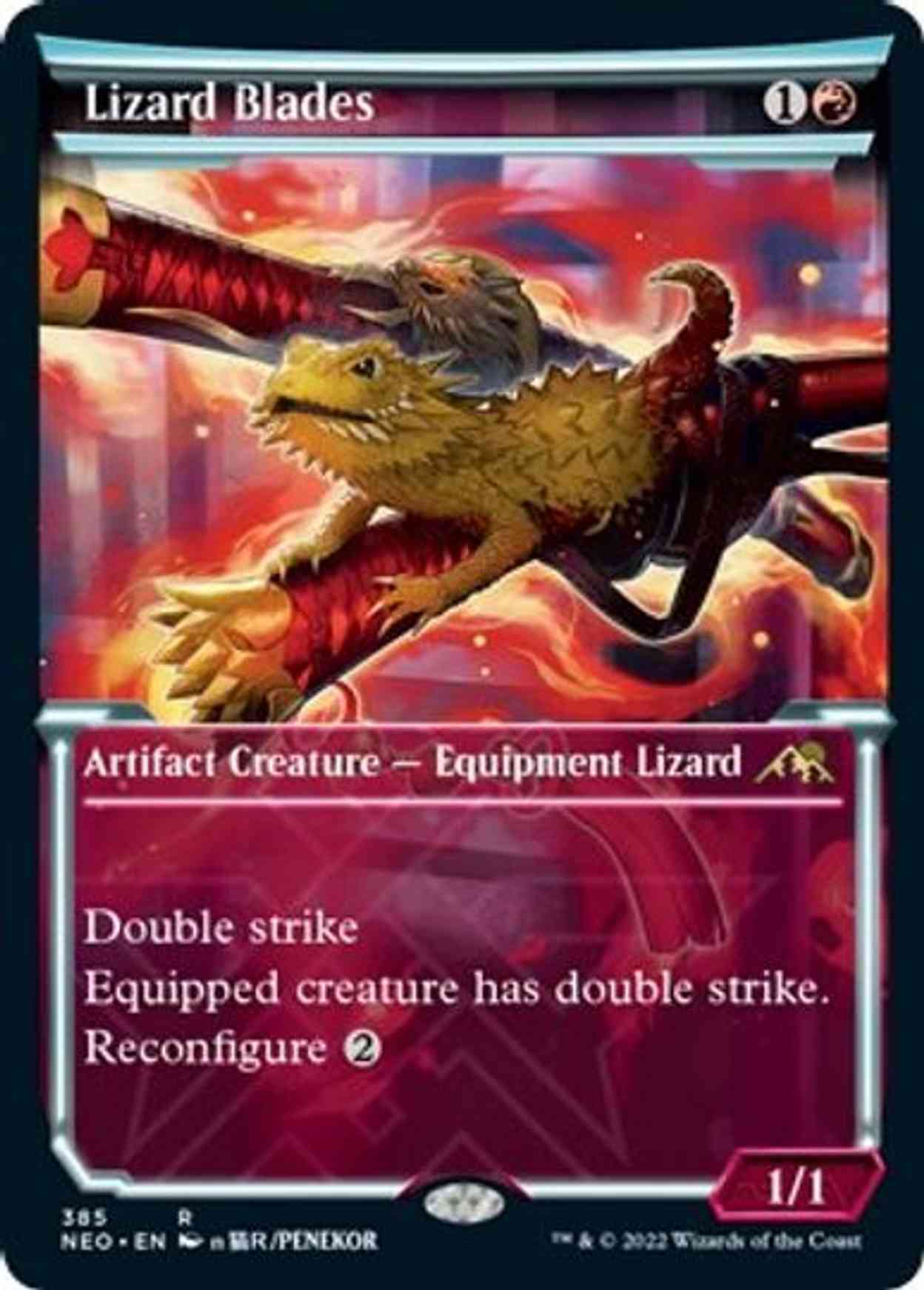 Lizard Blades (Showcase) magic card front
