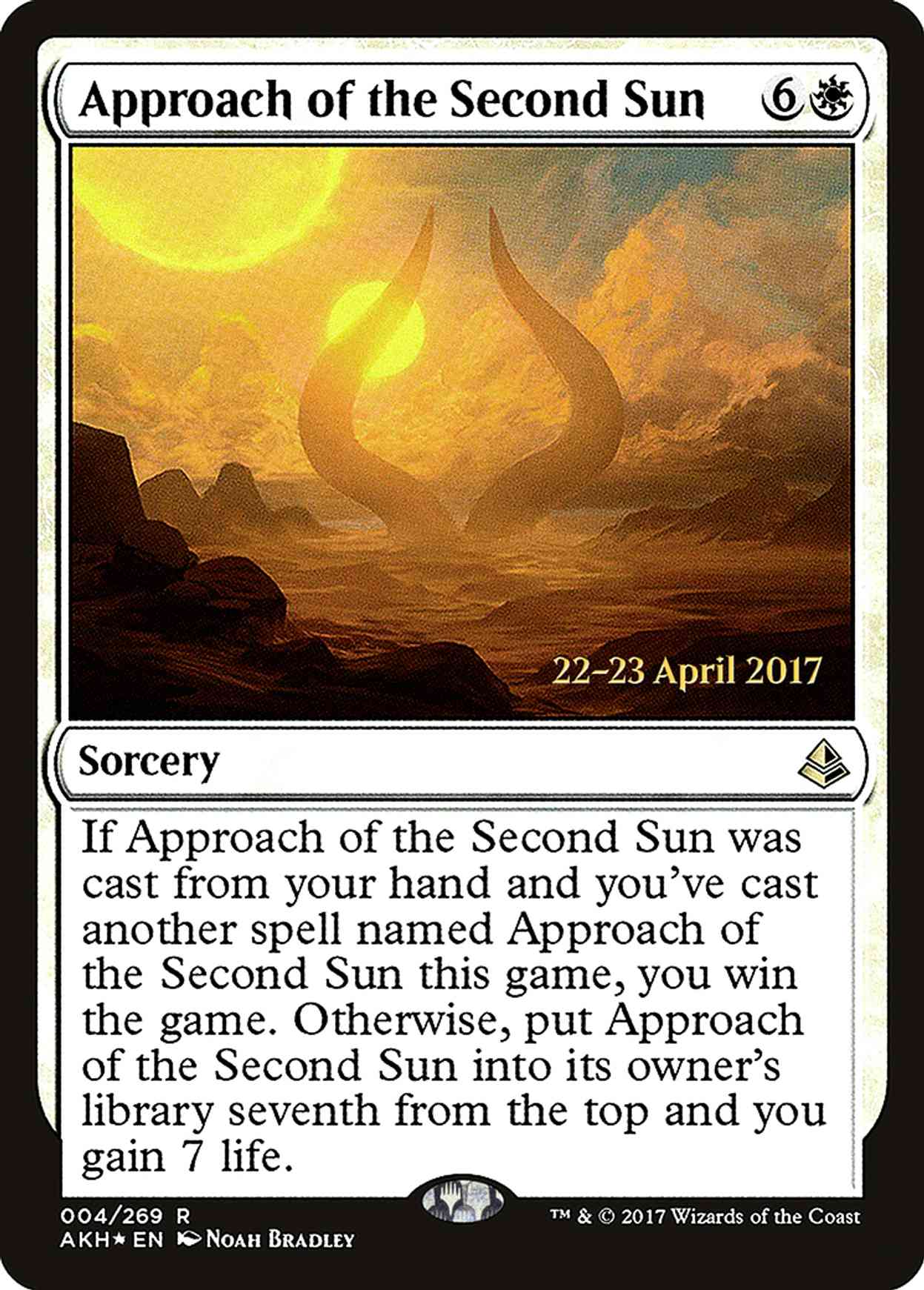 Approach of the Second Sun magic card front
