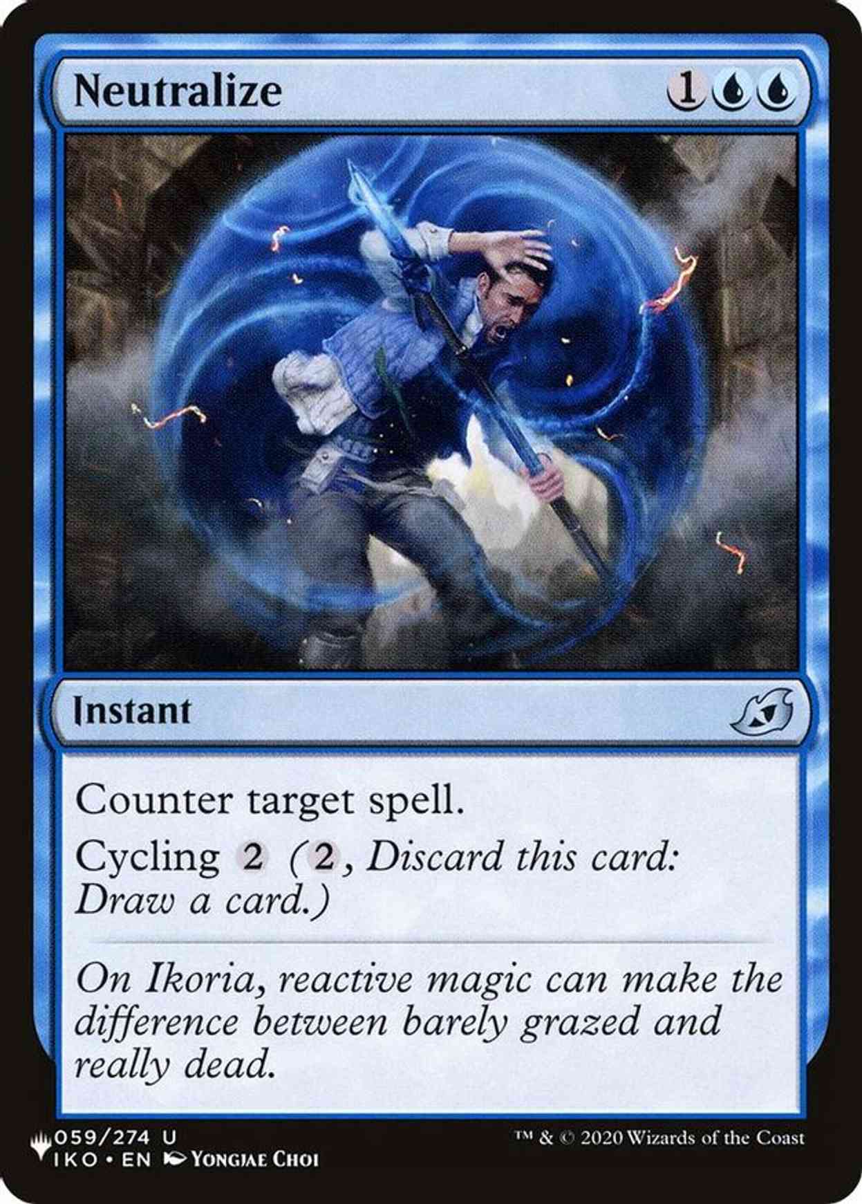 Neutralize magic card front