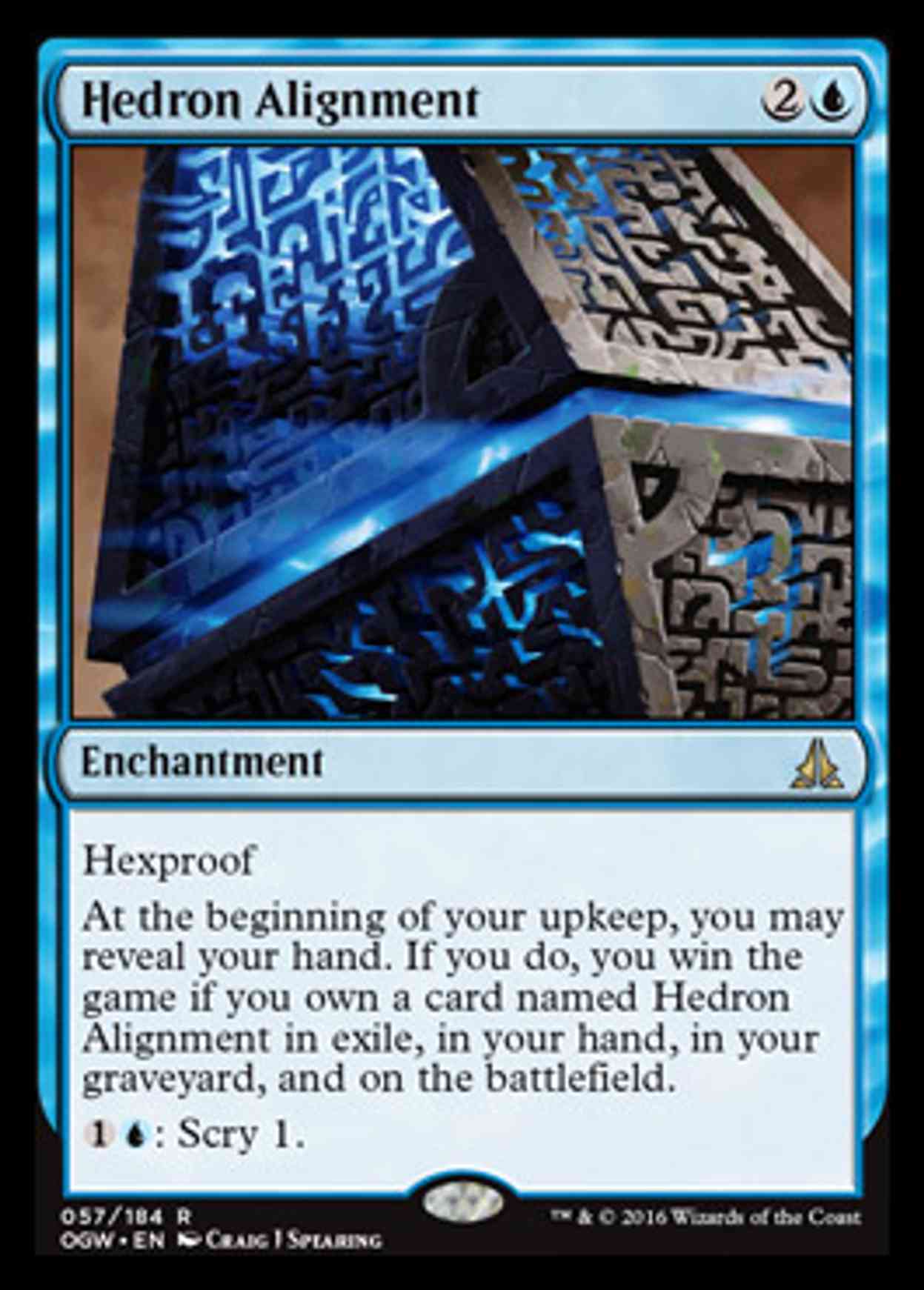 Hedron Alignment magic card front