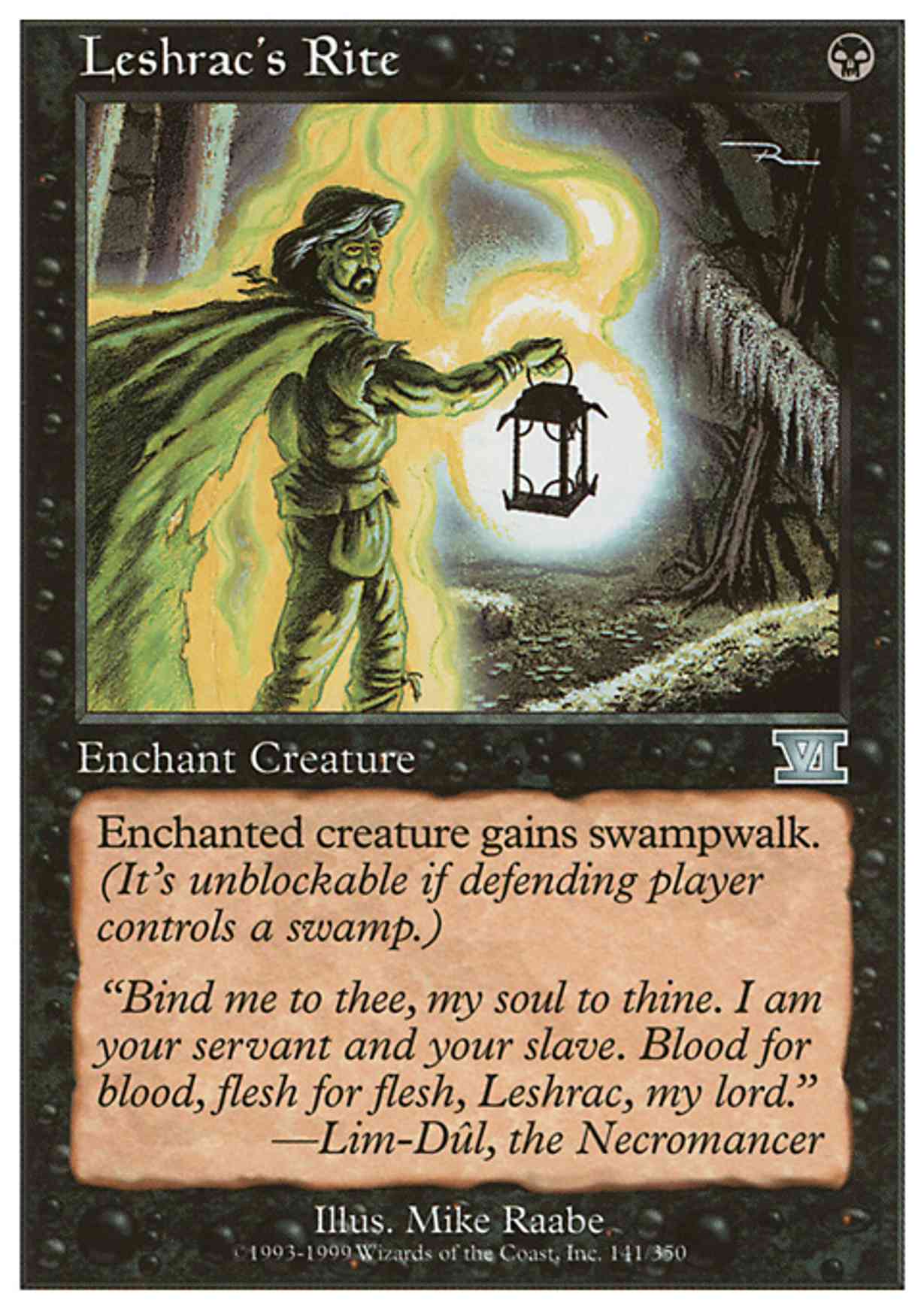 Leshrac's Rite magic card front