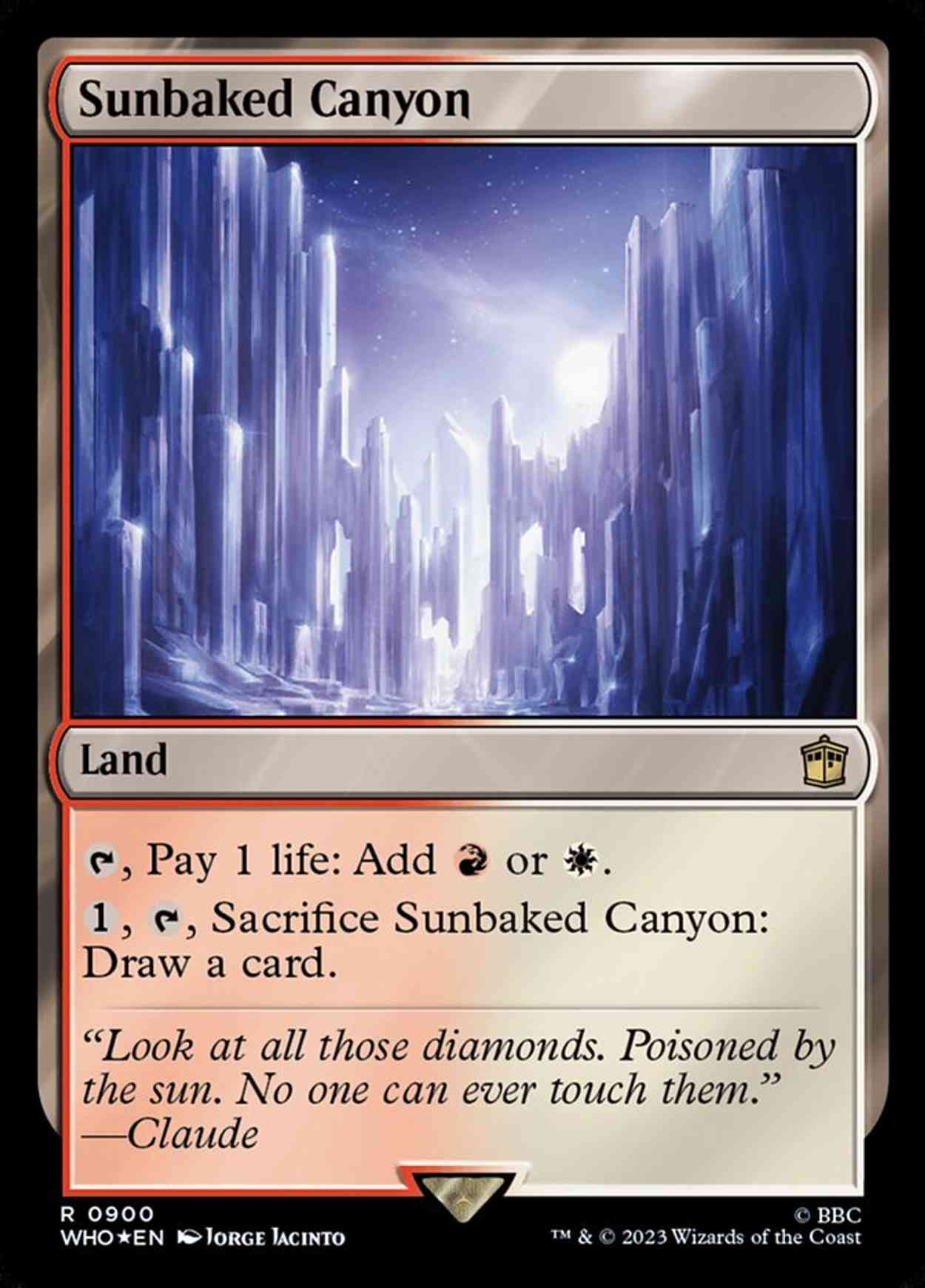 Sunbaked Canyon (Surge Foil) magic card front