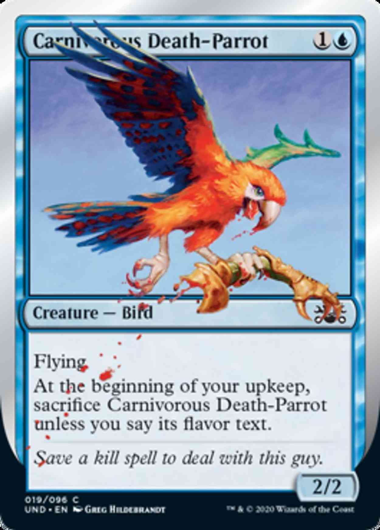 Carnivorous Death-Parrot magic card front