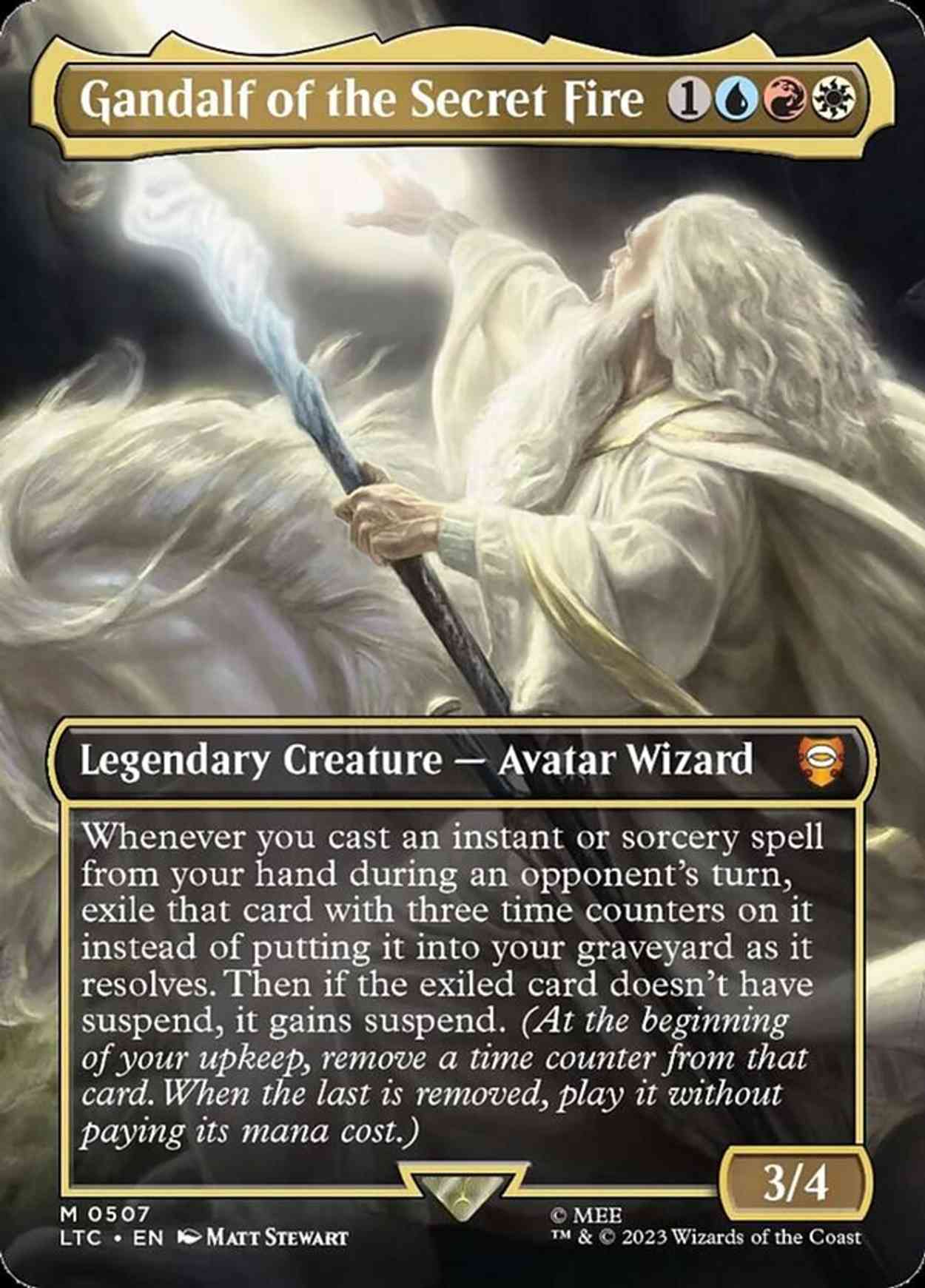 Gandalf of the Secret Fire (Borderless) magic card front