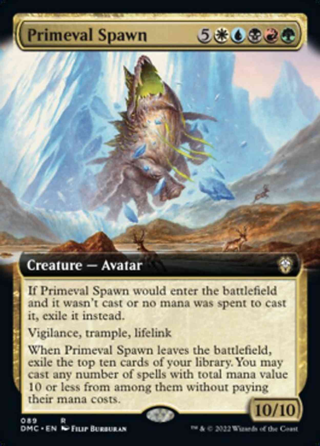 Primeval Spawn (Extended Art) magic card front