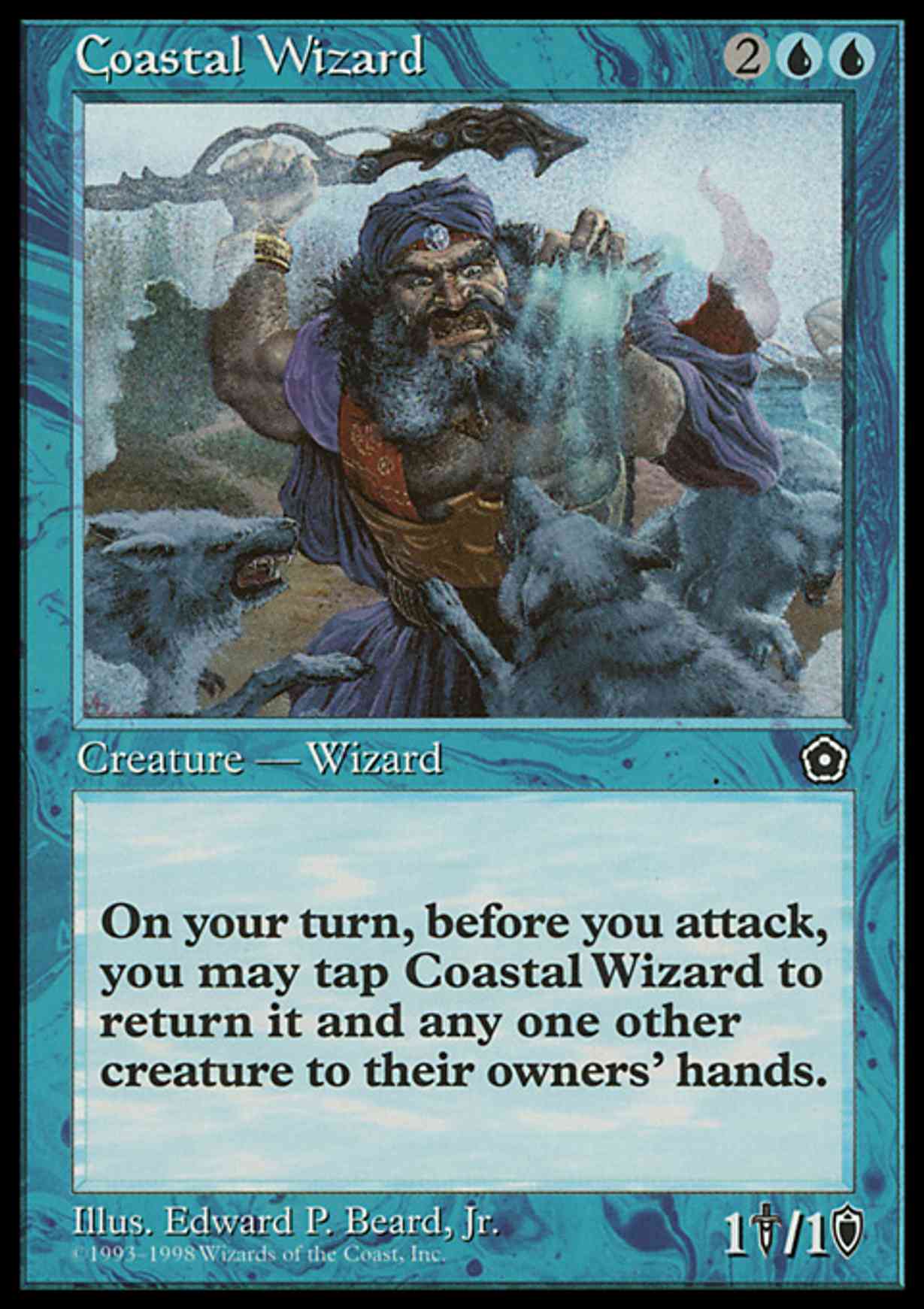 Coastal Wizard magic card front