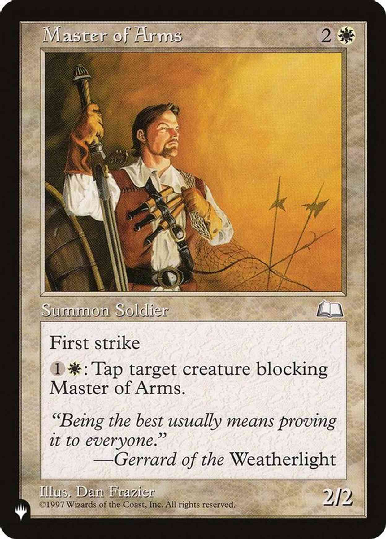 Master of Arms magic card front