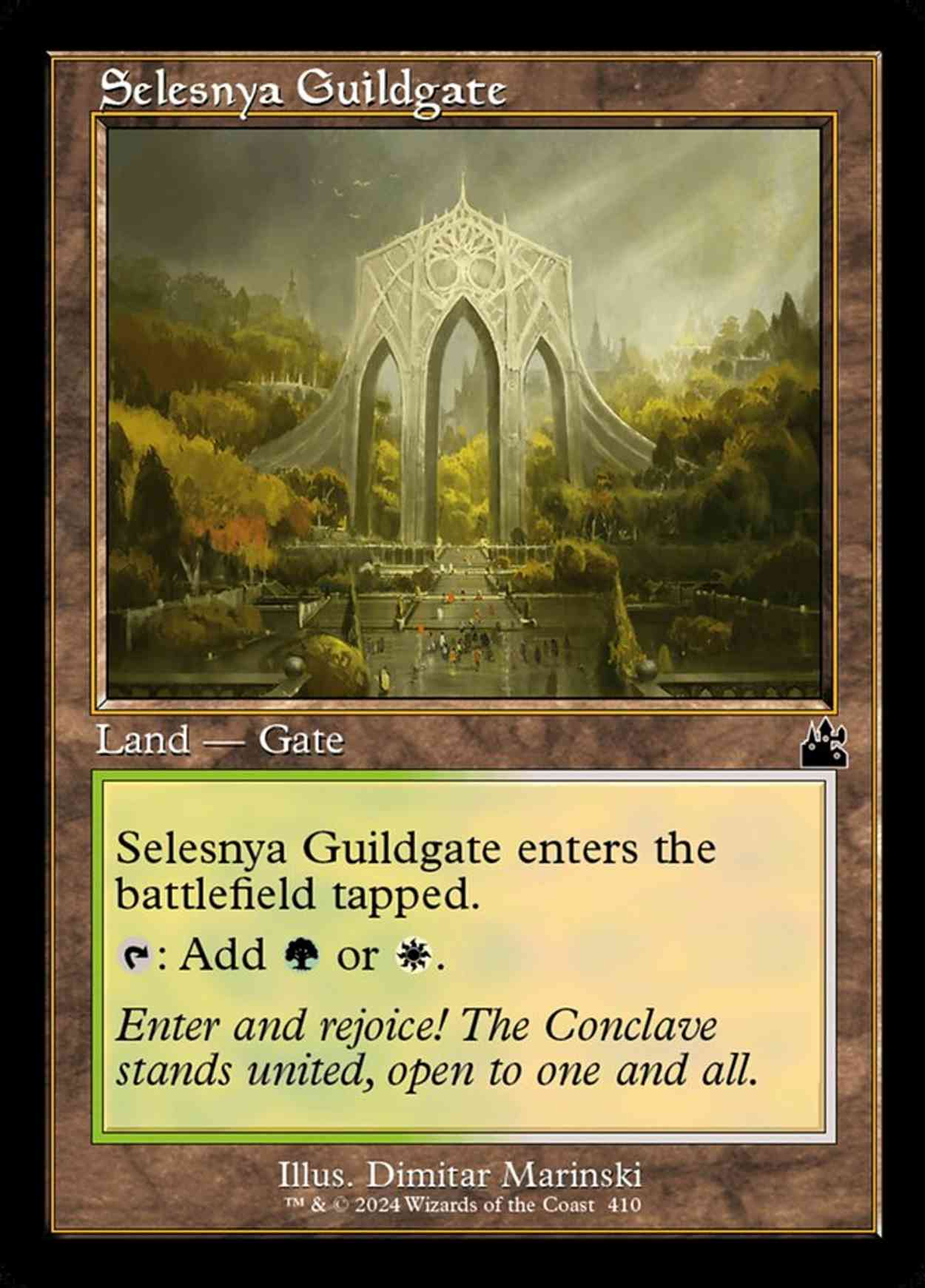 Selesnya Guildgate (Retro Frame) magic card front