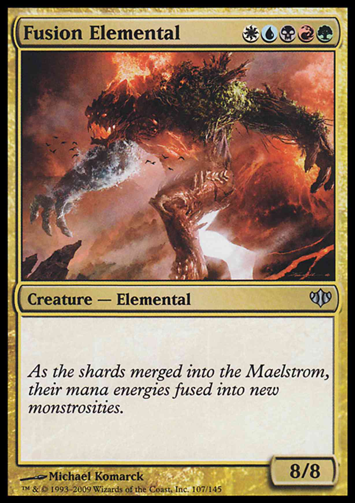 Fusion Elemental magic card front
