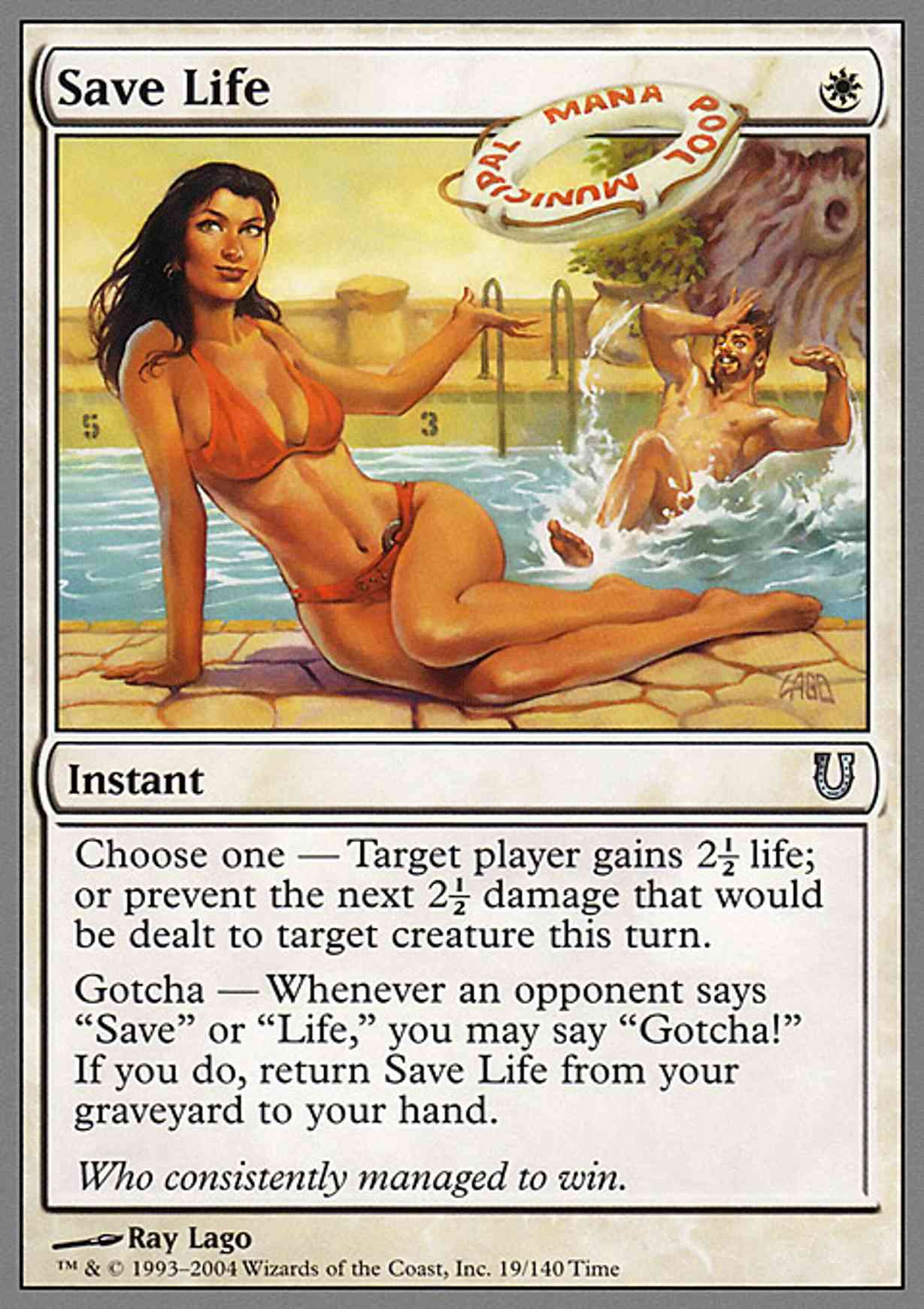 Save Life magic card front