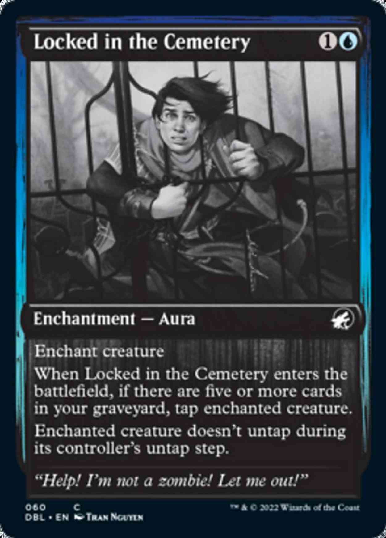Locked in the Cemetery magic card front