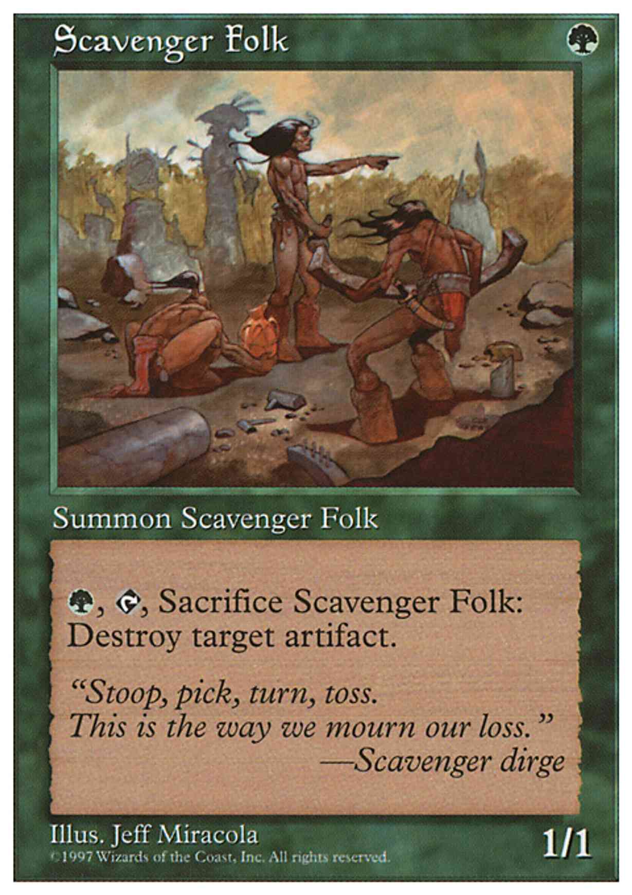 Scavenger Folk magic card front