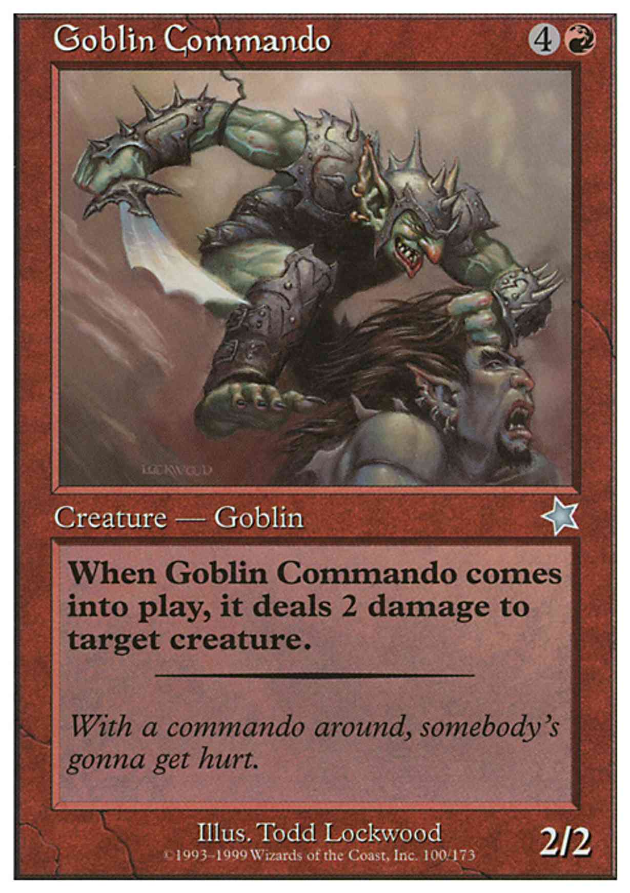 Goblin Commando magic card front